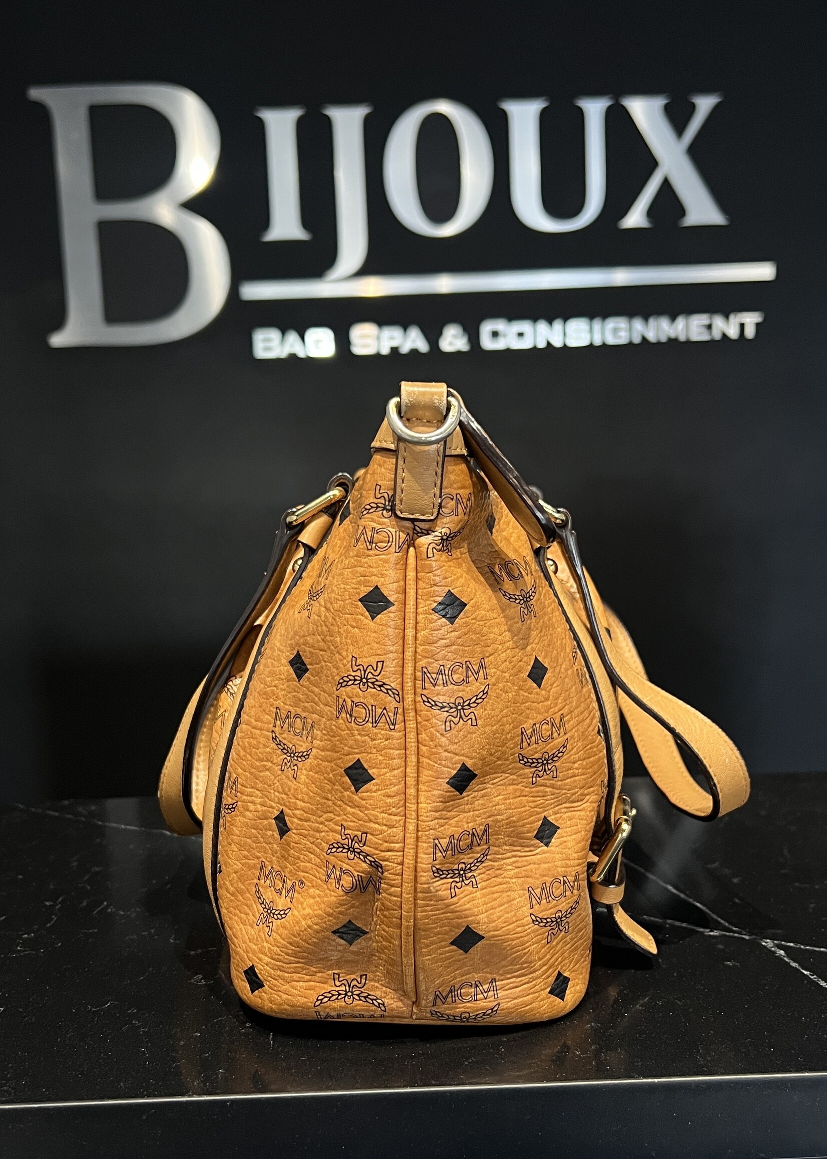 MCM MCM Small Cognac