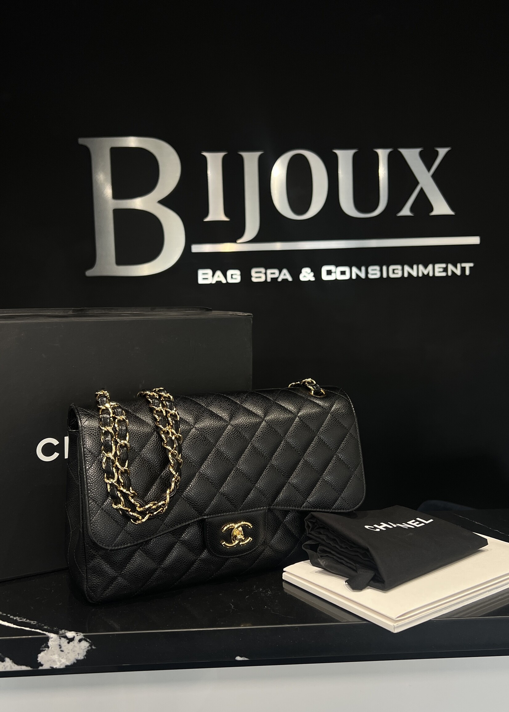 Chanel Chanel Classic Jump Black GHW Flap