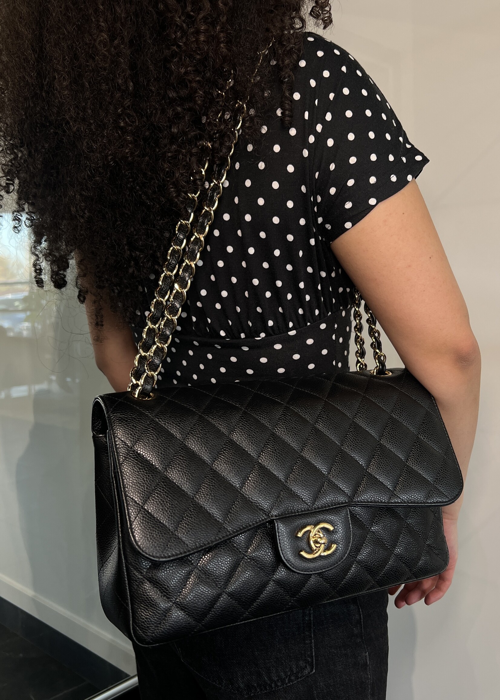 Chanel Chanel Classic Jump Black GHW Flap