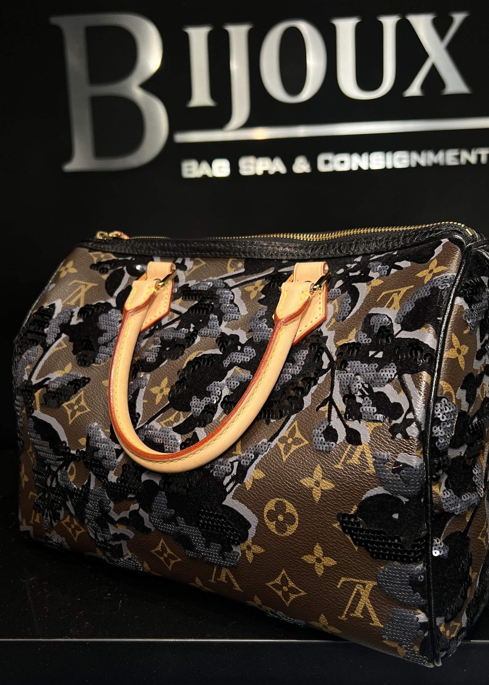 Louis Vuitton Louis Vuitton Fleur De Jais Sequins Speedy 30