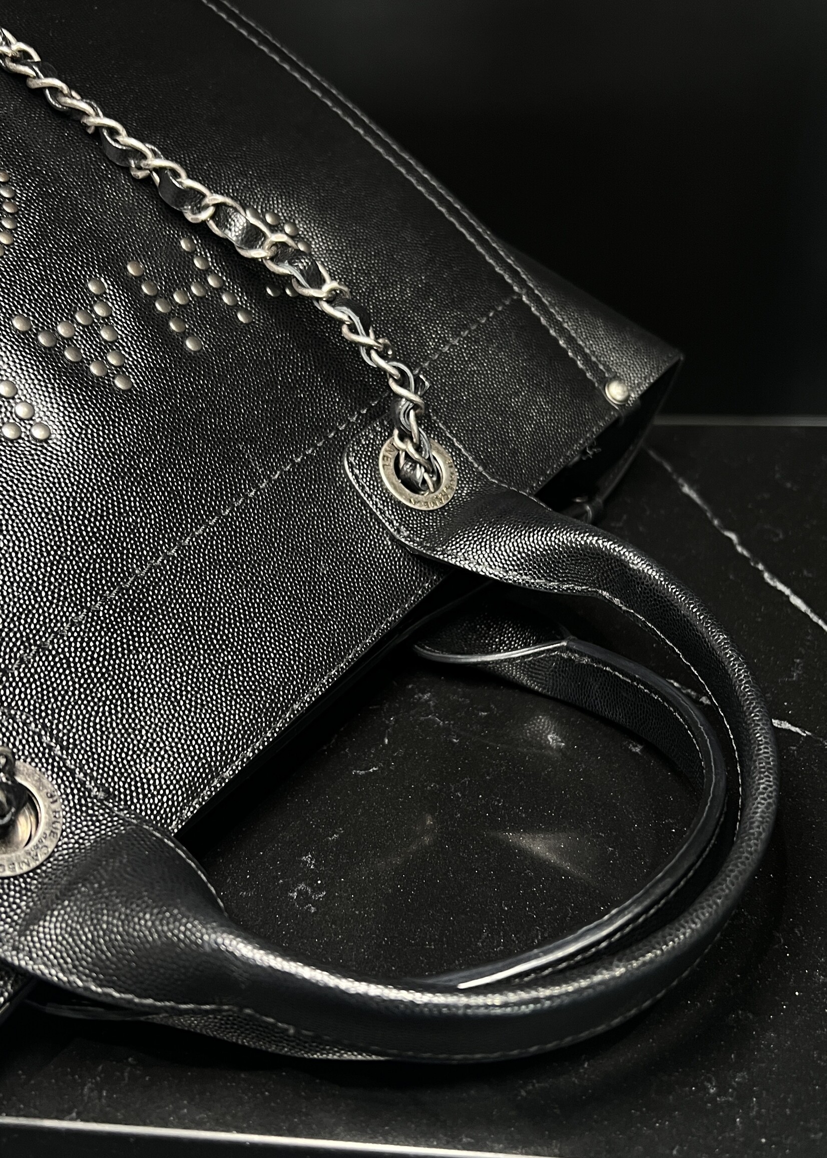 Chanel Chanel Small Caviar Studded Deauville