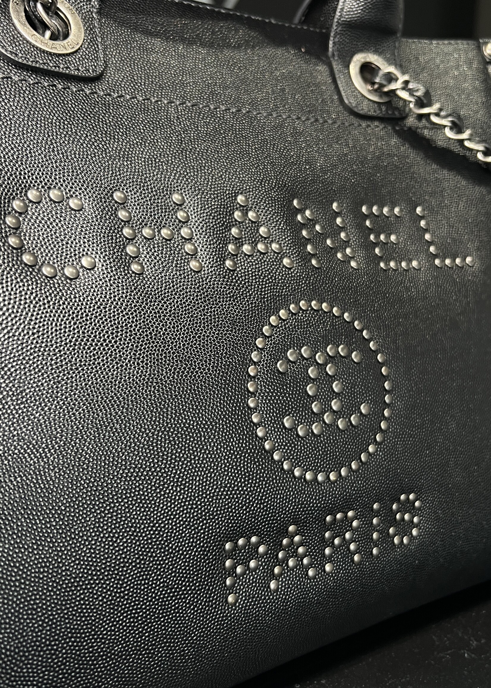 Chanel Chanel Small Caviar Studded Deauville