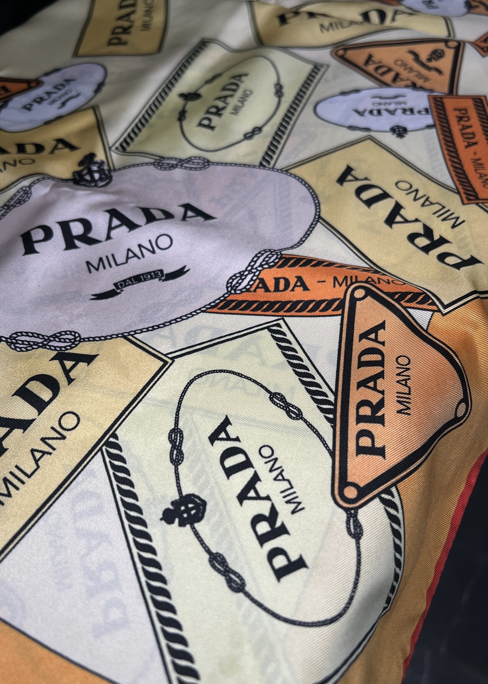 Prada SOLD- Prada Silk Square Multi Scarf