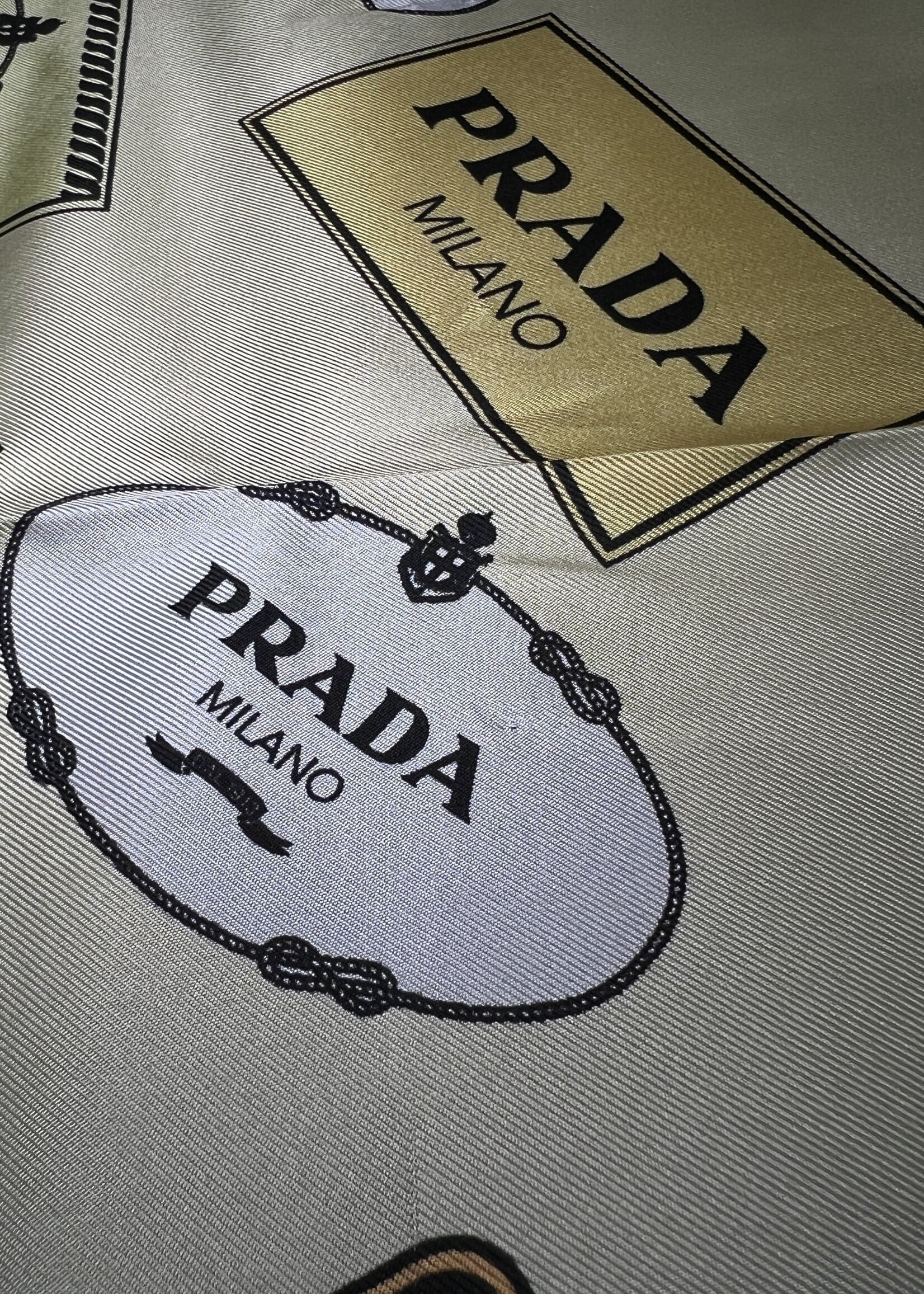 Prada Prada Silk Square Multi Scarf