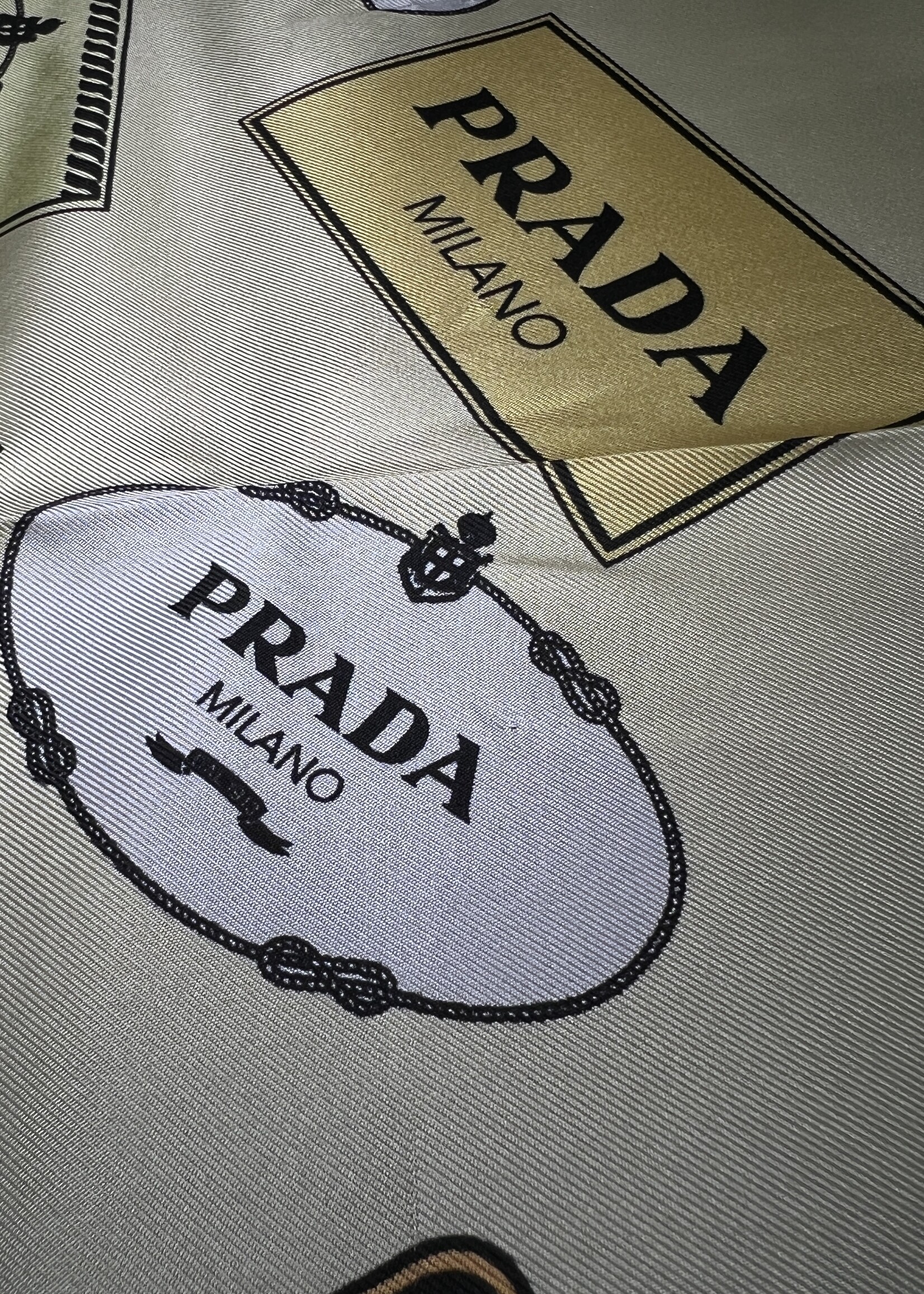 Prada SOLD- Prada Silk Square Multi Scarf
