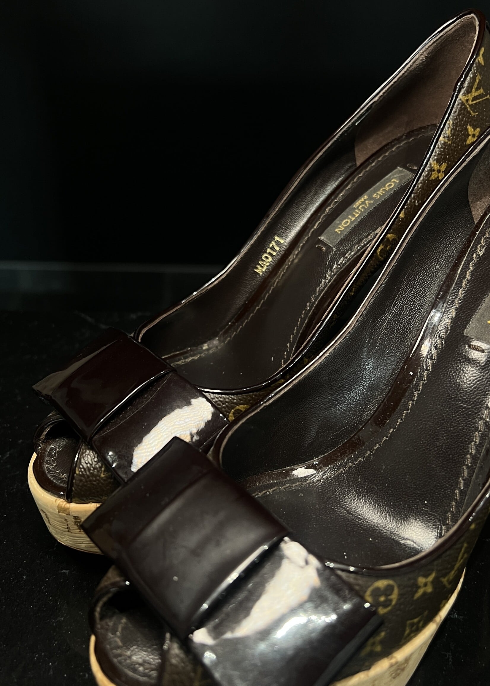 Louis Vuitton Louis Vuitton Monogram Canvas Rivoli Cork Pumps 36