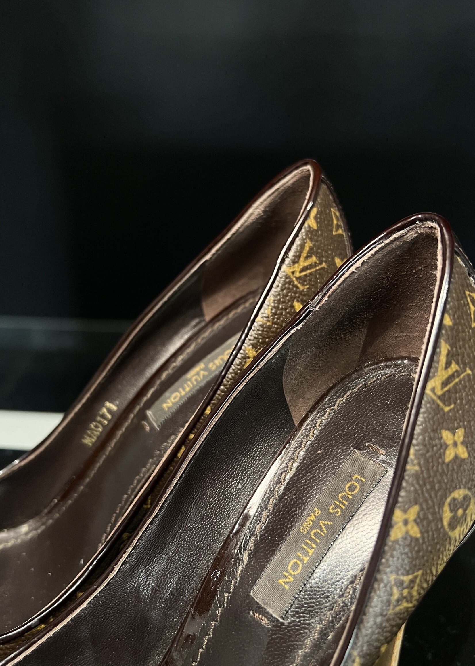 Louis Vuitton Louis Vuitton Monogram Canvas Rivoli Cork Pumps 36