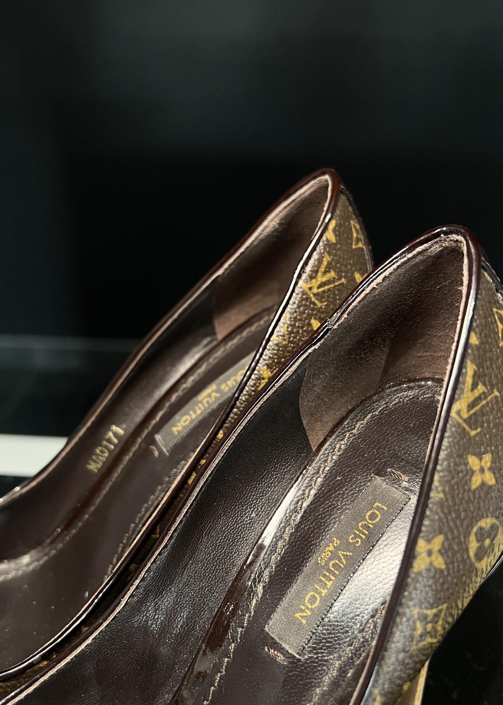 Louis Vuitton SOLD- Louis Vuitton Monogram Canvas Rivoli Cork Pumps 36