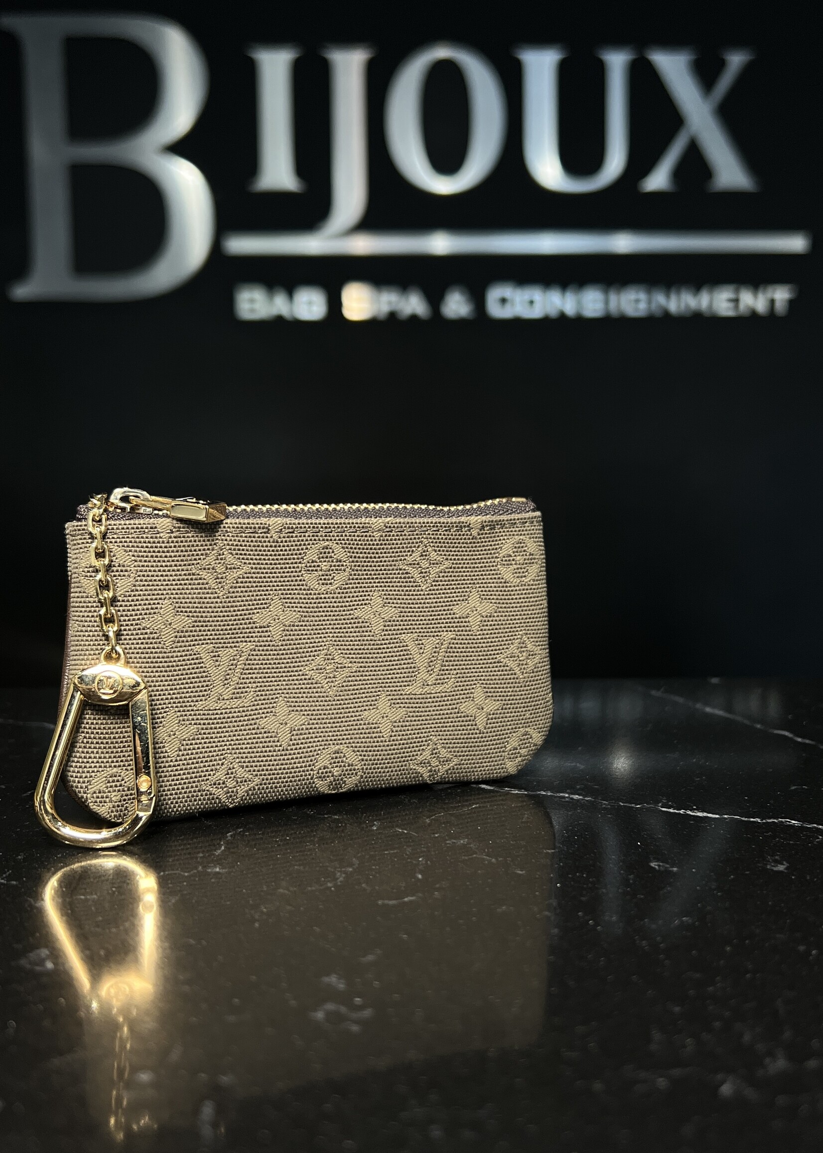 Louis Vuitton Louis Vuitton Mini Lin Coin Wallet