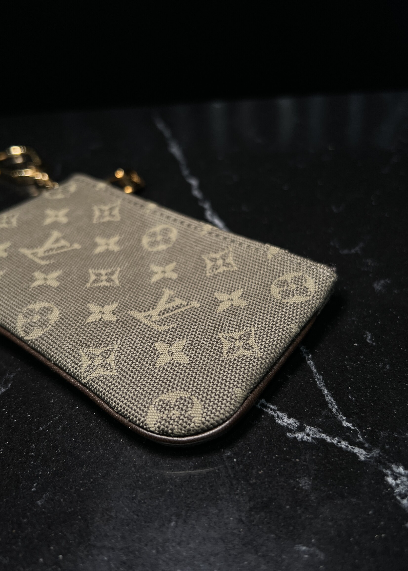 Louis Vuitton Louis Vuitton Mini Lin Coin Wallet