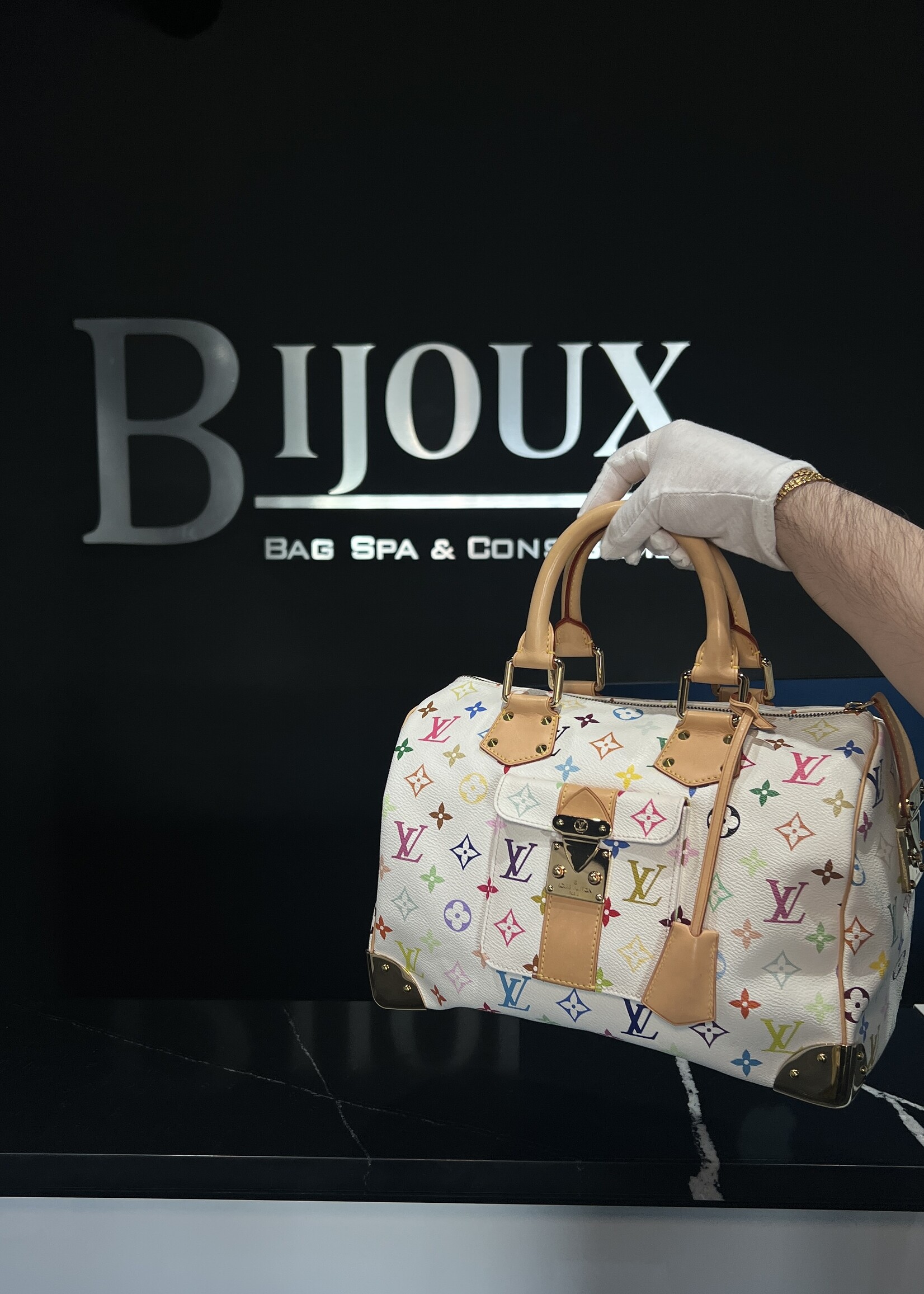 Louis Vuitton Louis Vuitton Multicolor Speedy 30 Takashi Murakami