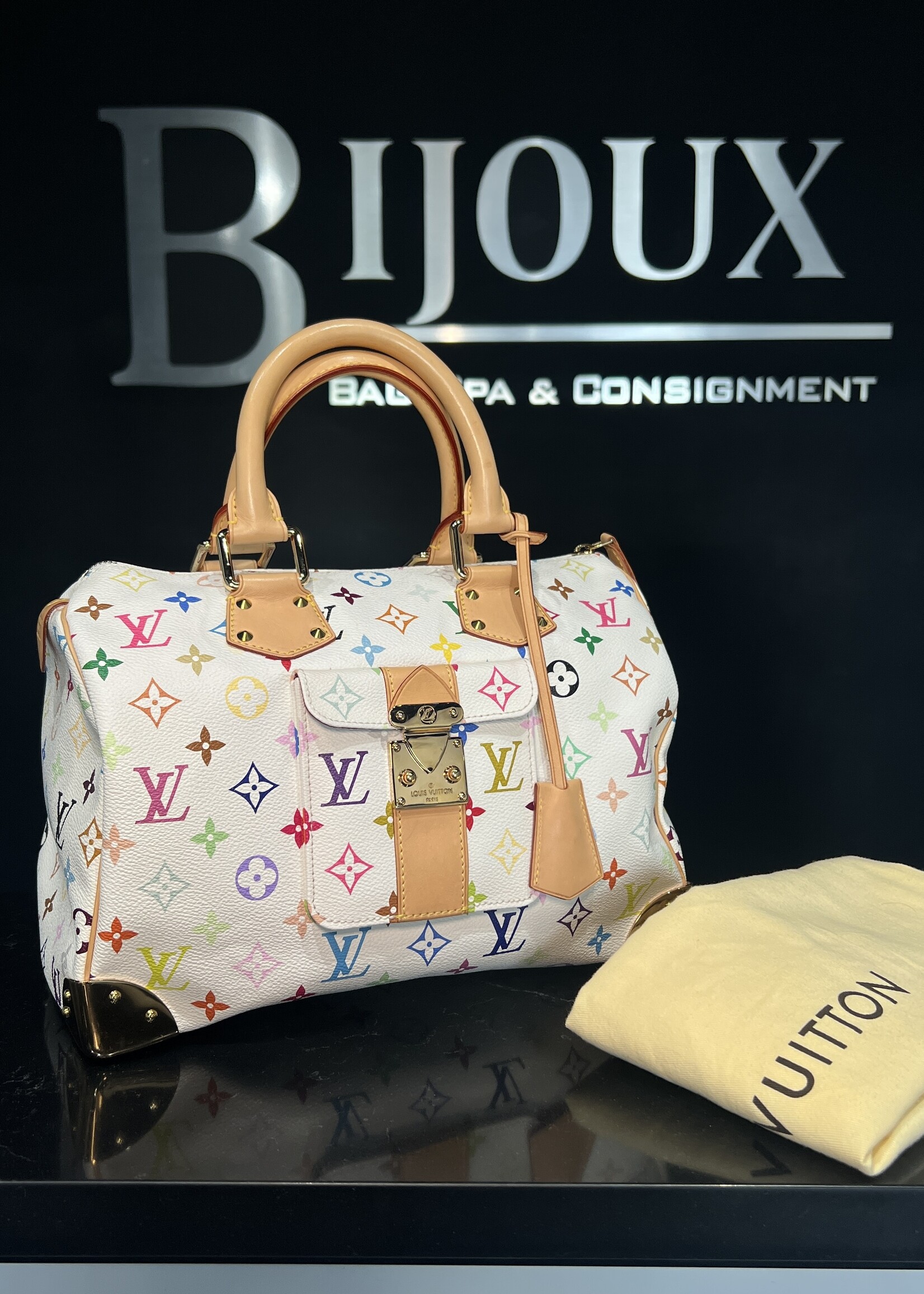 Louis Vuitton Louis Vuitton Multicolor Speedy 30 Takashi Murakami