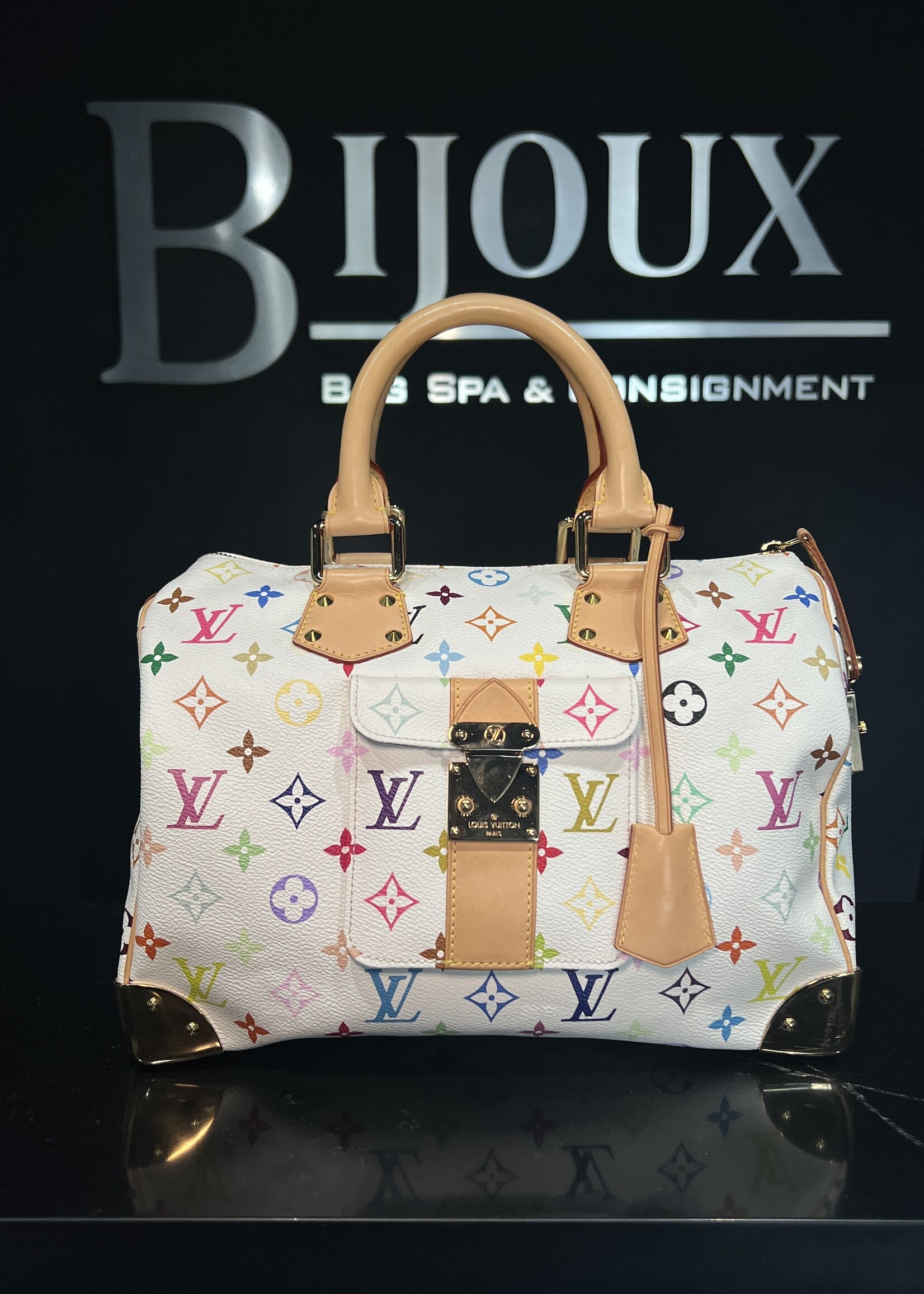 Louis Vuitton Louis Vuitton Multicolor Speedy 30 Takashi Murakami