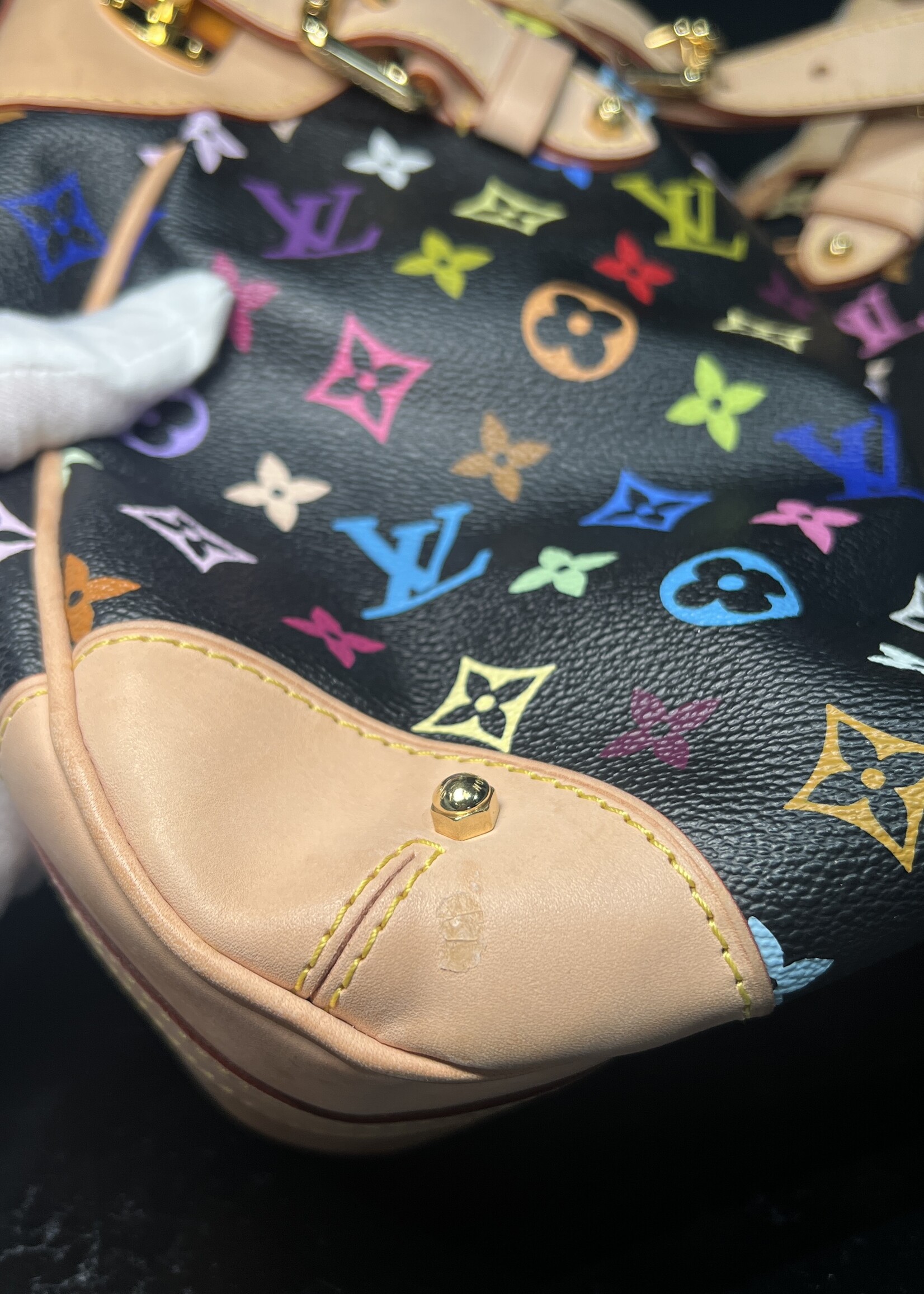 Louis Vuitton SOLD - Louis Vuitton Black Greta Multicolour