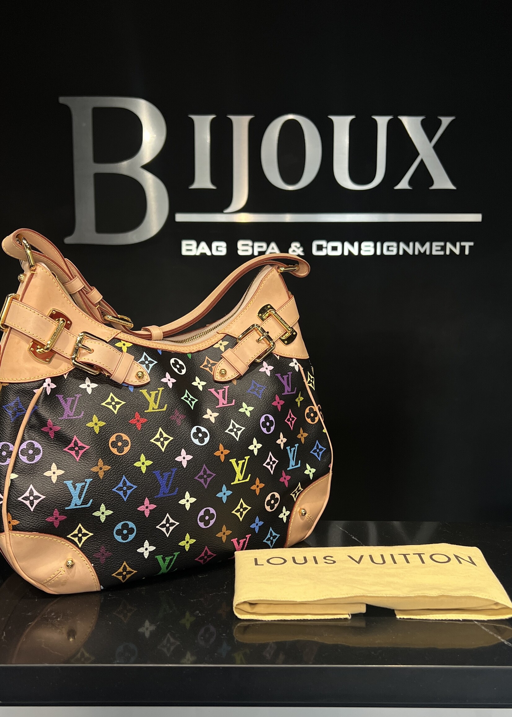 Louis Vuitton SOLD - Louis Vuitton Black Greta Multicolour