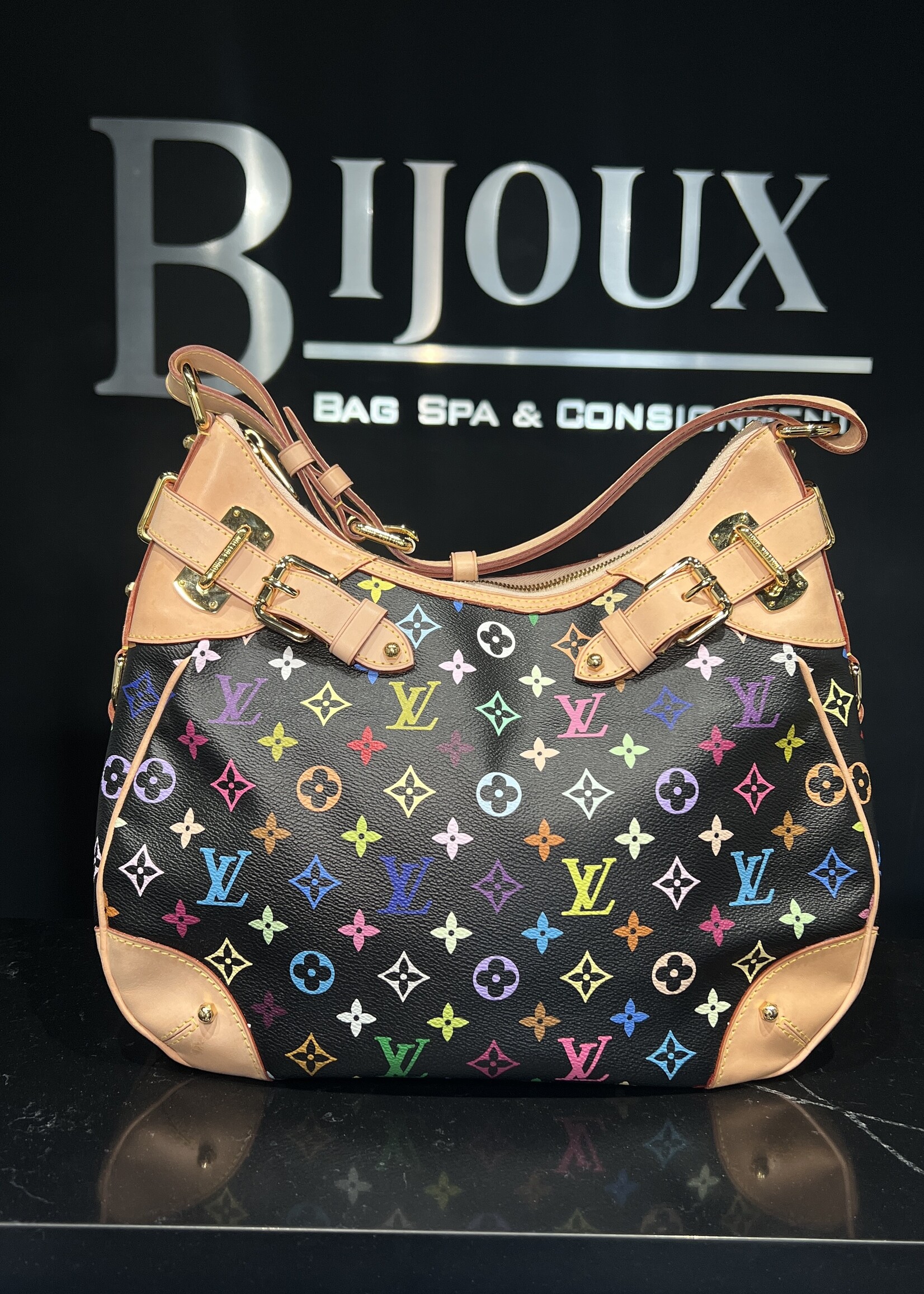 Louis Vuitton SOLD - Louis Vuitton Black Greta Multicolour