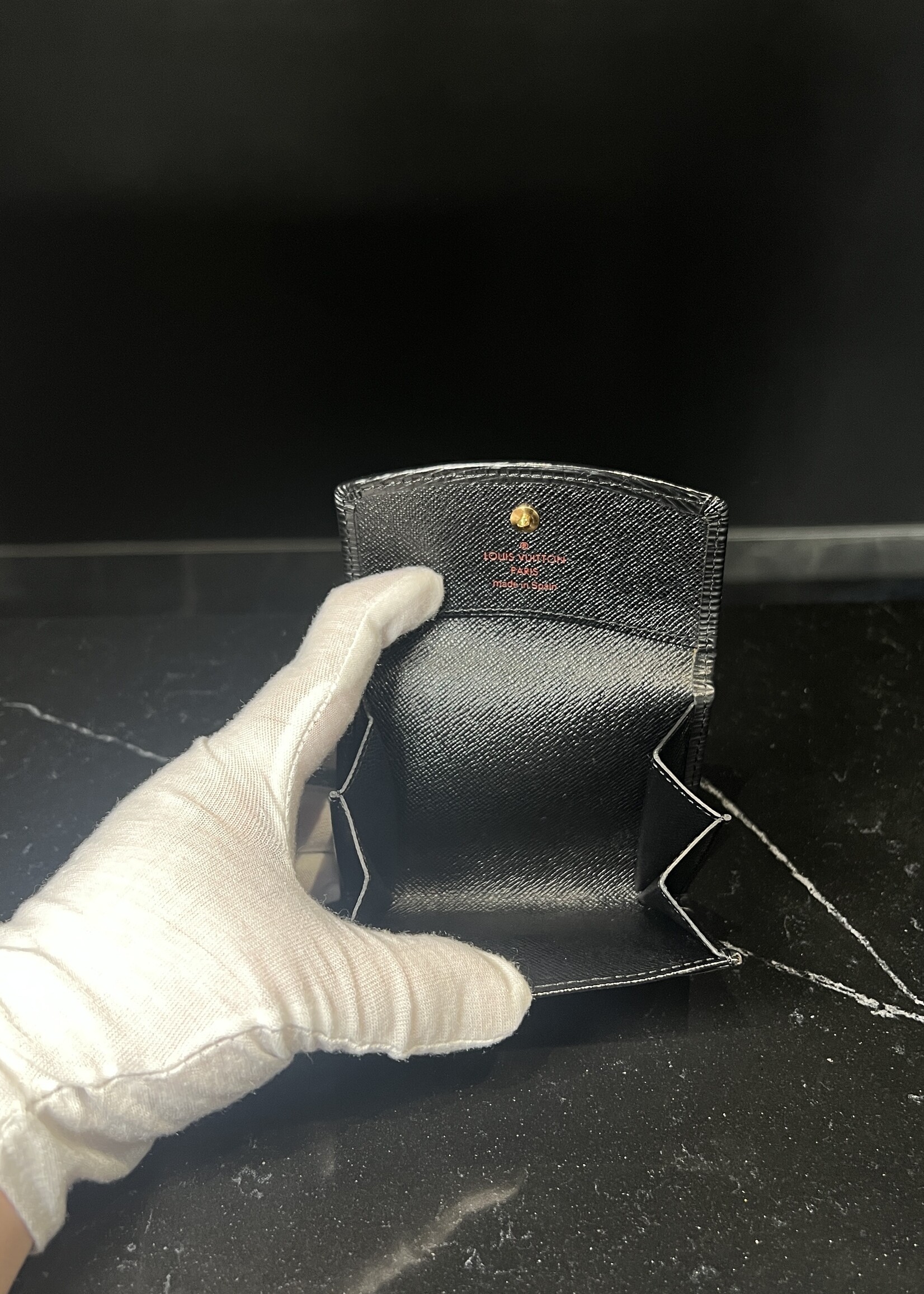 Louis Vuitton Louis Vuitton Black Epi Coin Purse