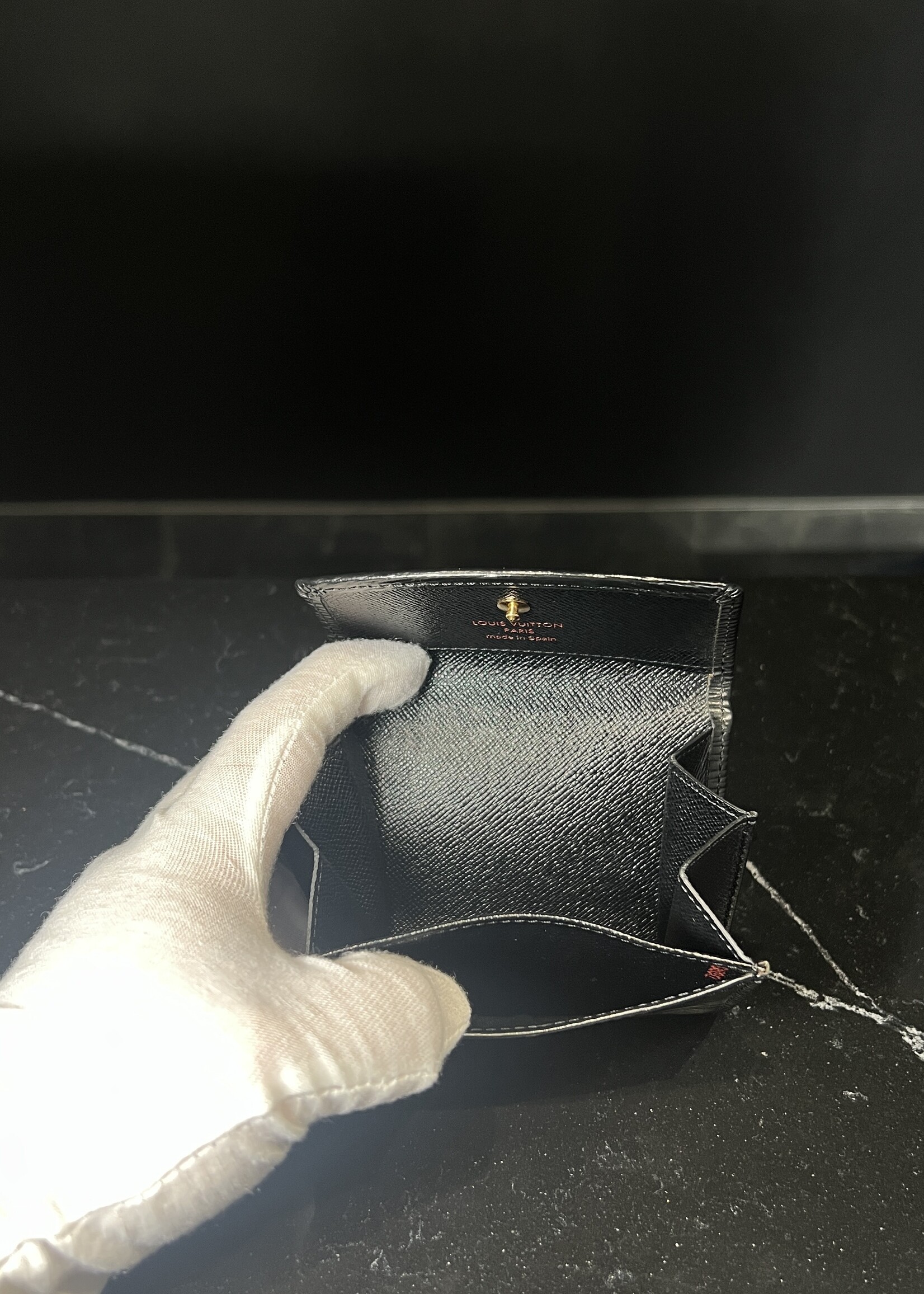 Louis Vuitton Louis Vuitton Black Epi Coin Purse