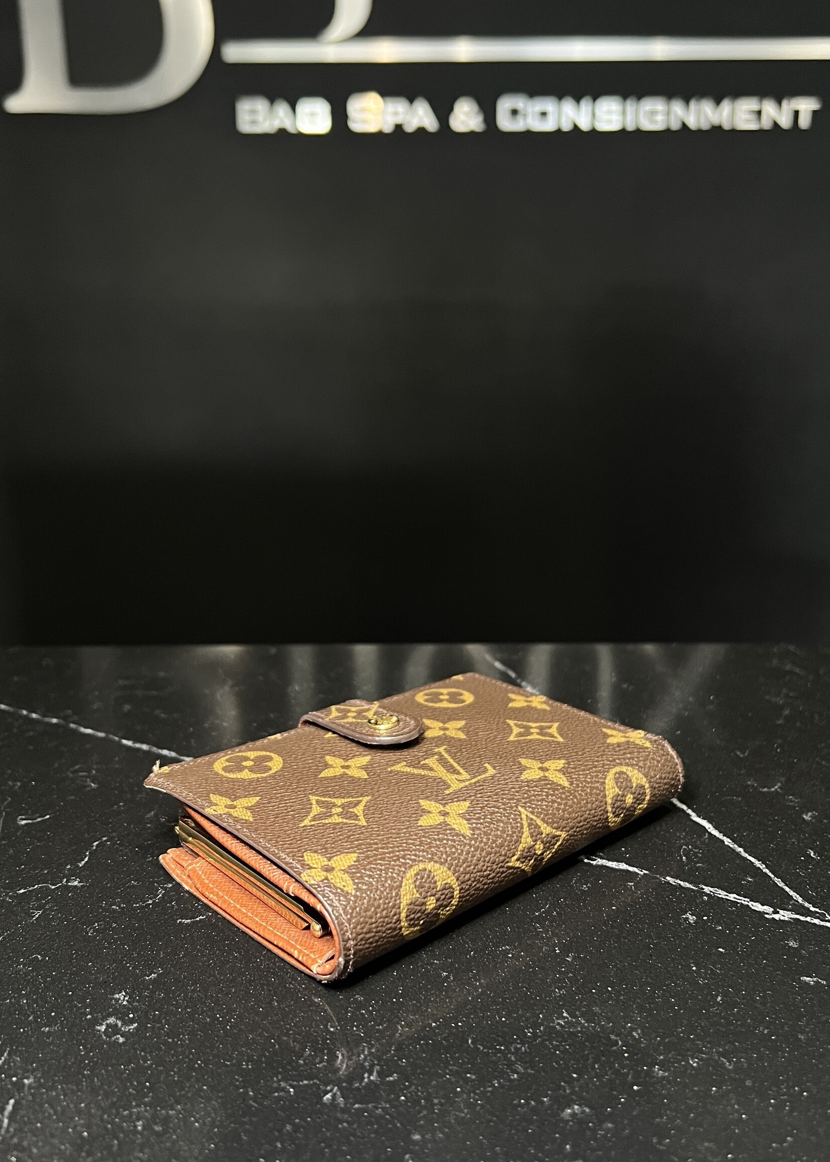 Louis Vuitton Louis Vuitton Monogram French Kisslock Purse Wallet