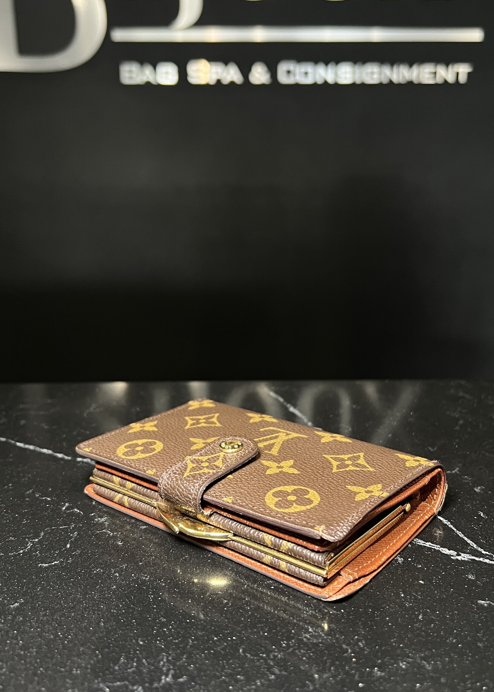 Louis Vuitton Louis Vuitton Monogram French Kisslock Purse Wallet