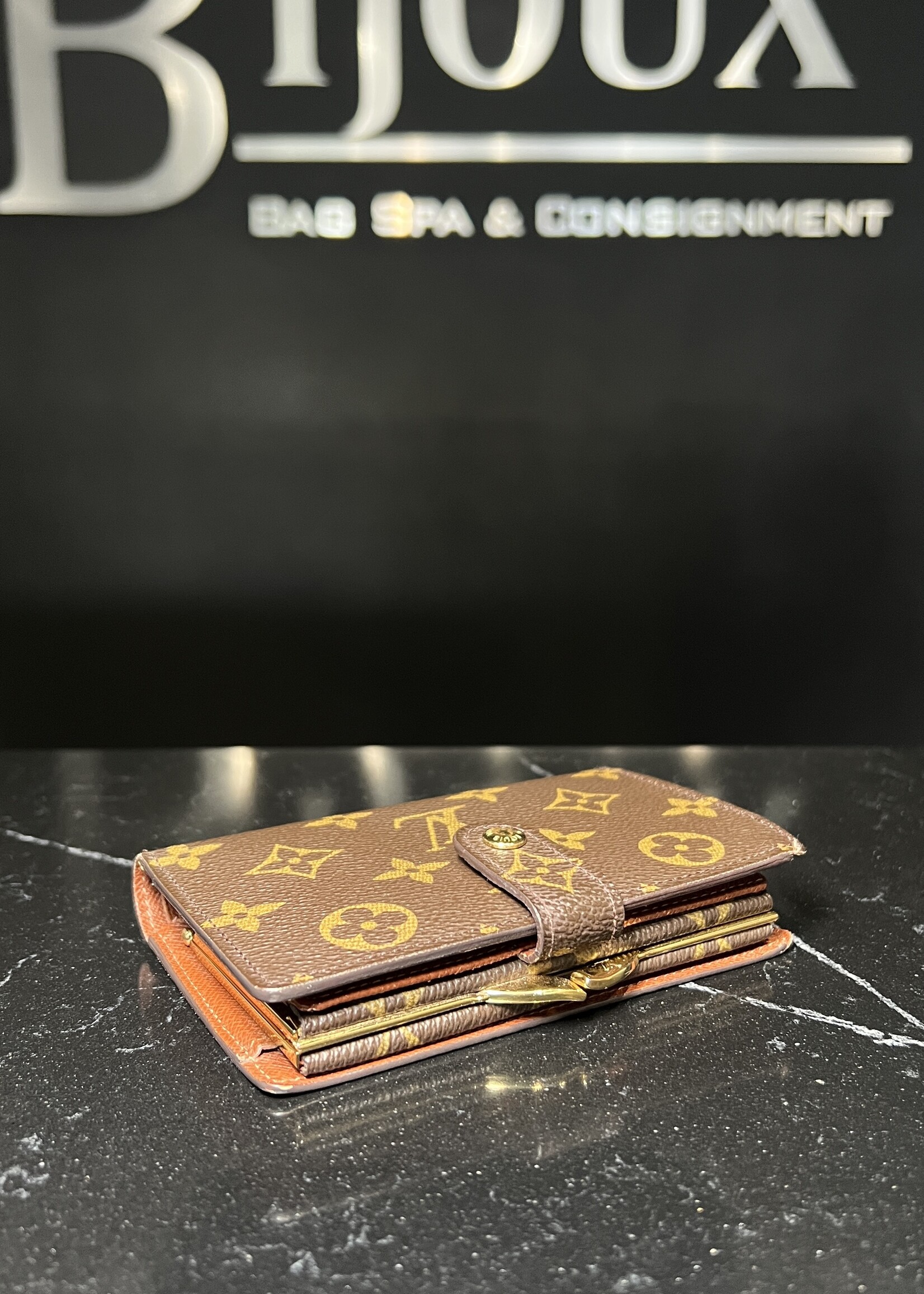 Louis Vuitton Louis Vuitton Monogram French Kisslock Purse Wallet