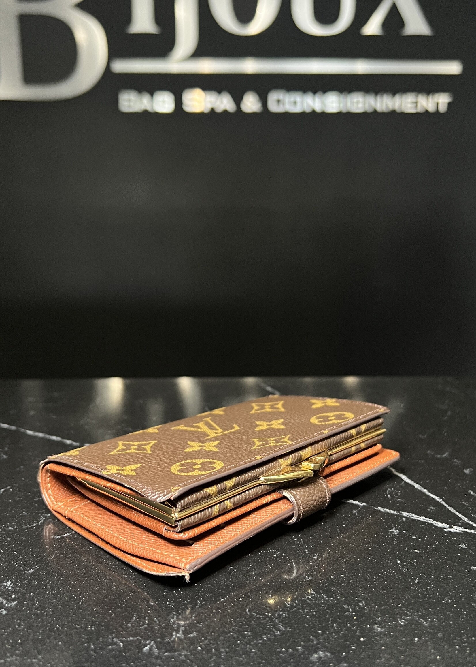 Louis Vuitton Louis Vuitton Monogram French Kisslock Purse Wallet