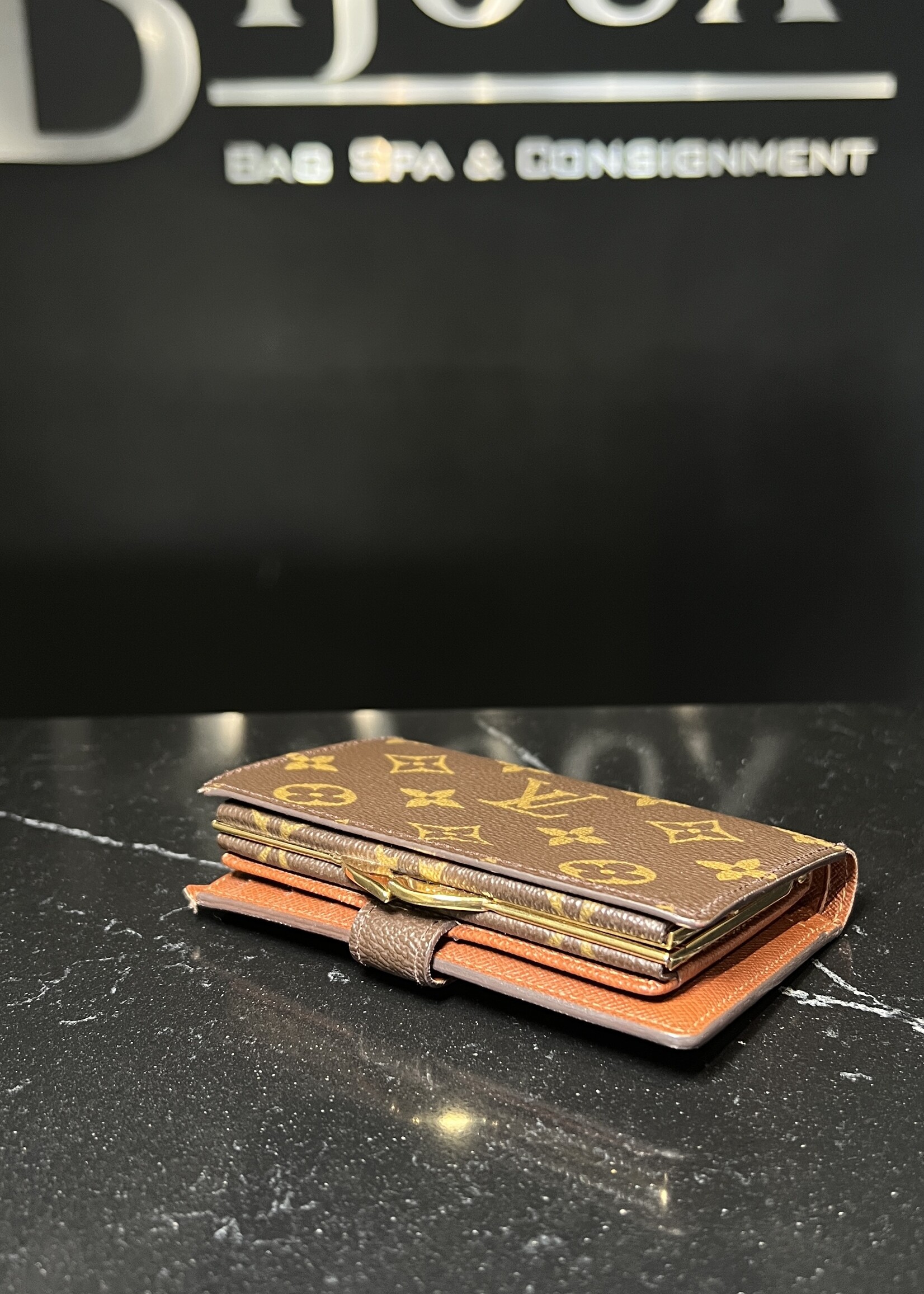 Louis Vuitton Louis Vuitton Monogram French Kisslock Purse Wallet