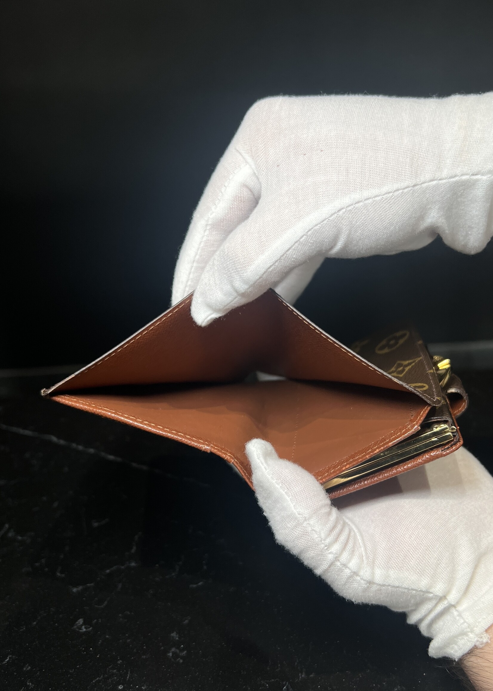 Louis Vuitton Louis Vuitton Monogram French Kisslock Purse Wallet