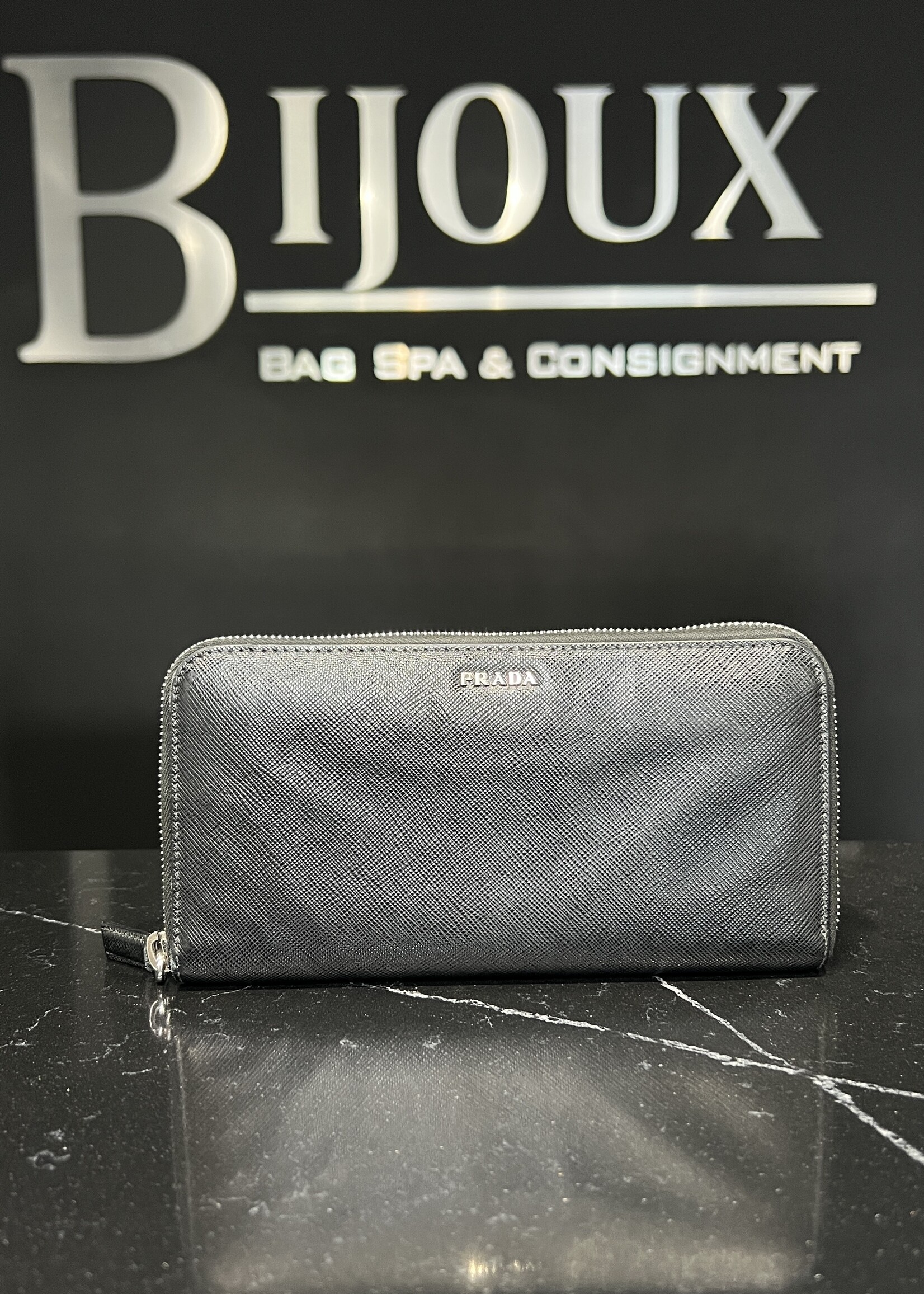 Prada Prada Saffiano Leather Wallet