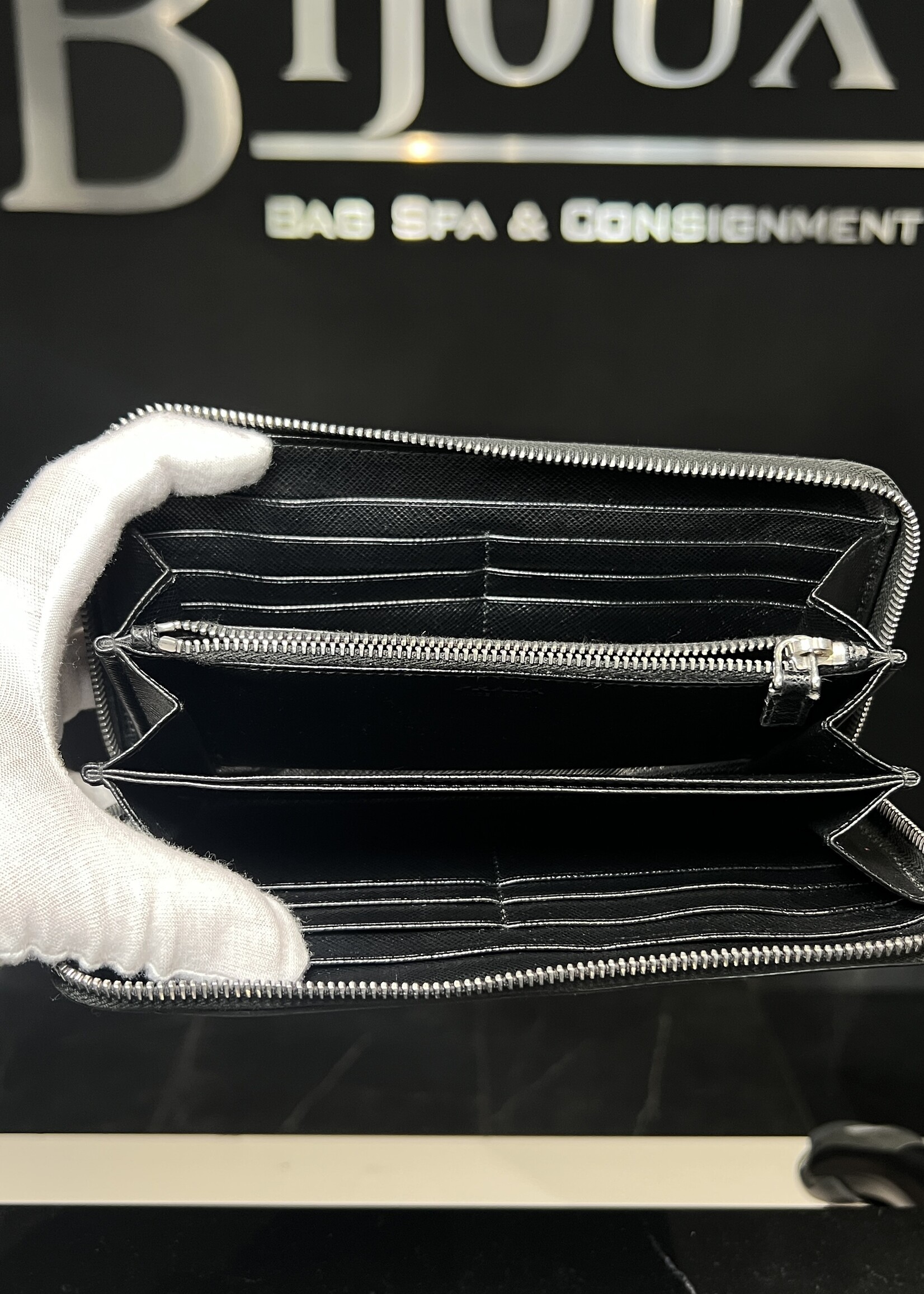 Prada Prada Saffiano Leather Wallet