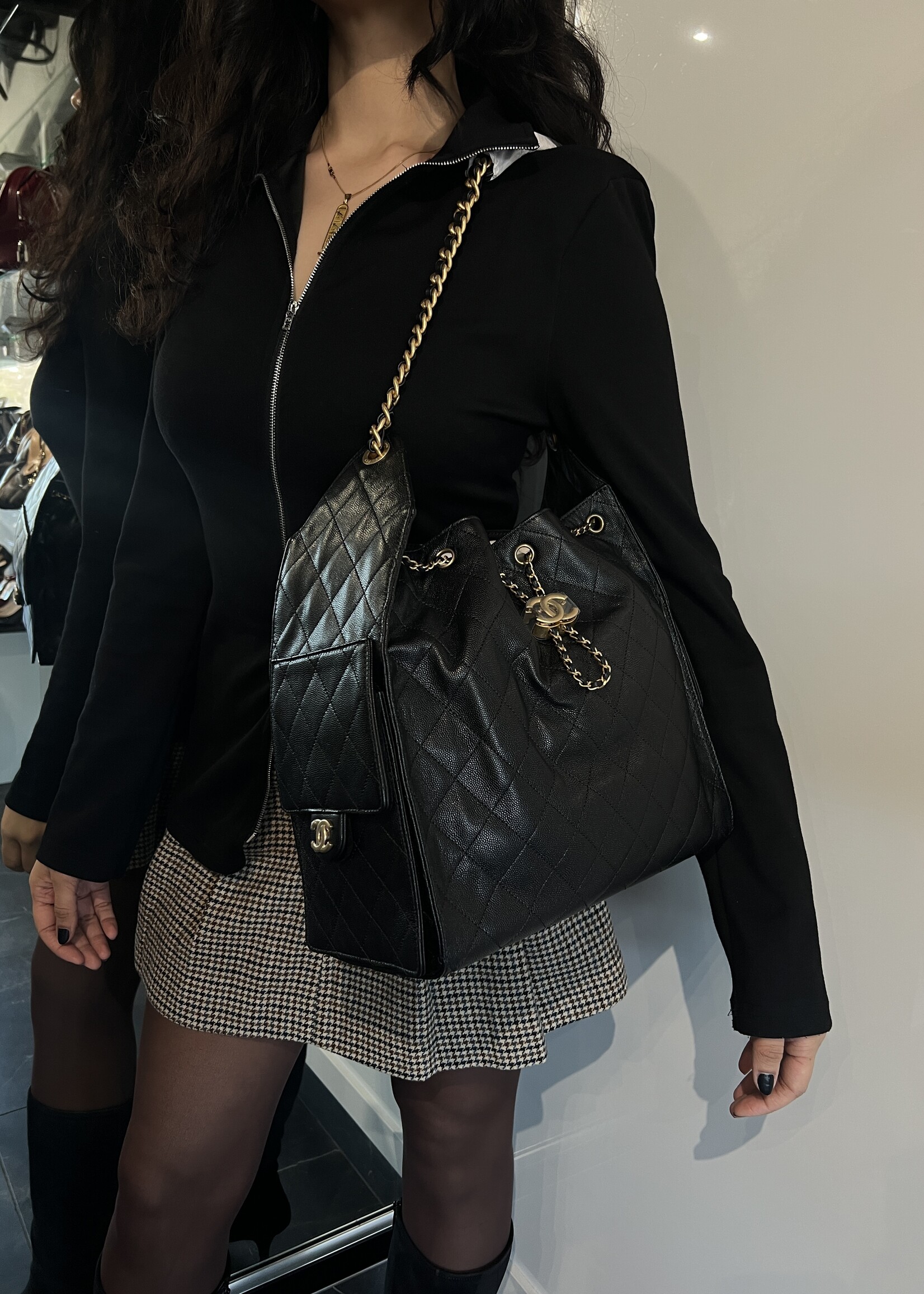 Chanel SOLD- Chanel 25 Black GHW