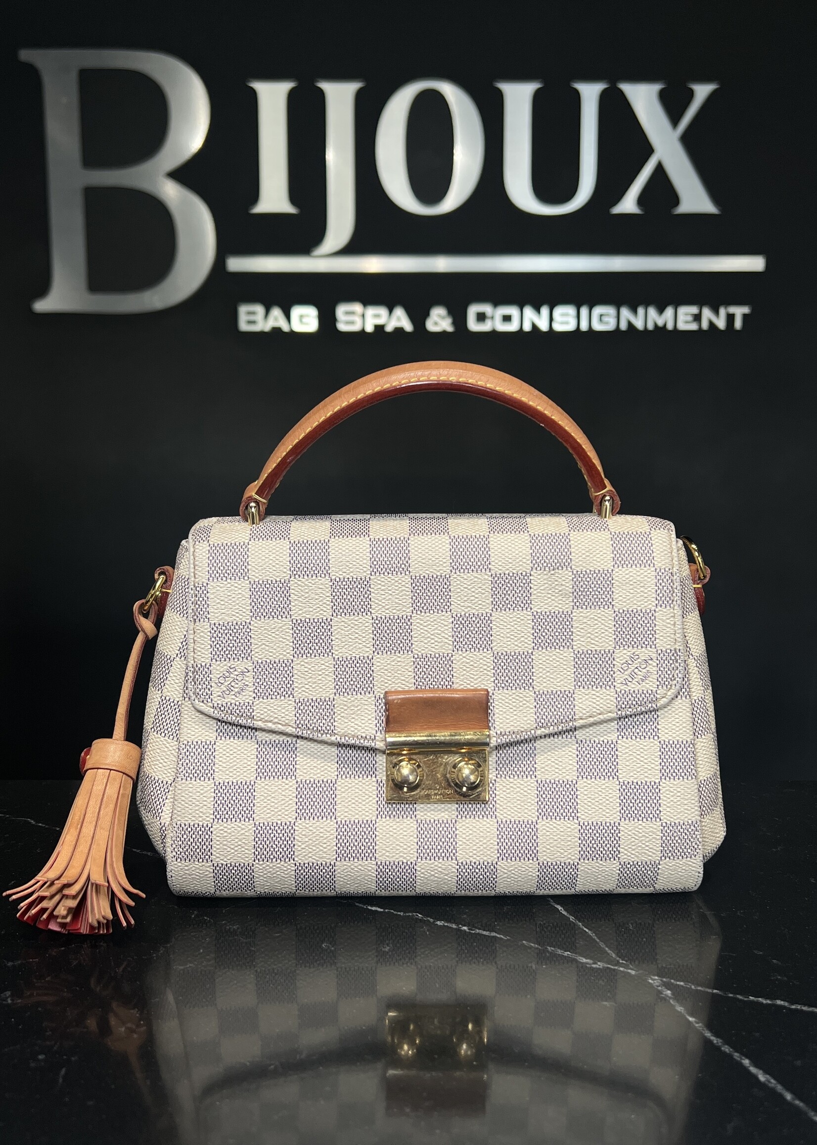 Louis Vuitton Louis Vuitton Damier Azur Croisette Satchel
