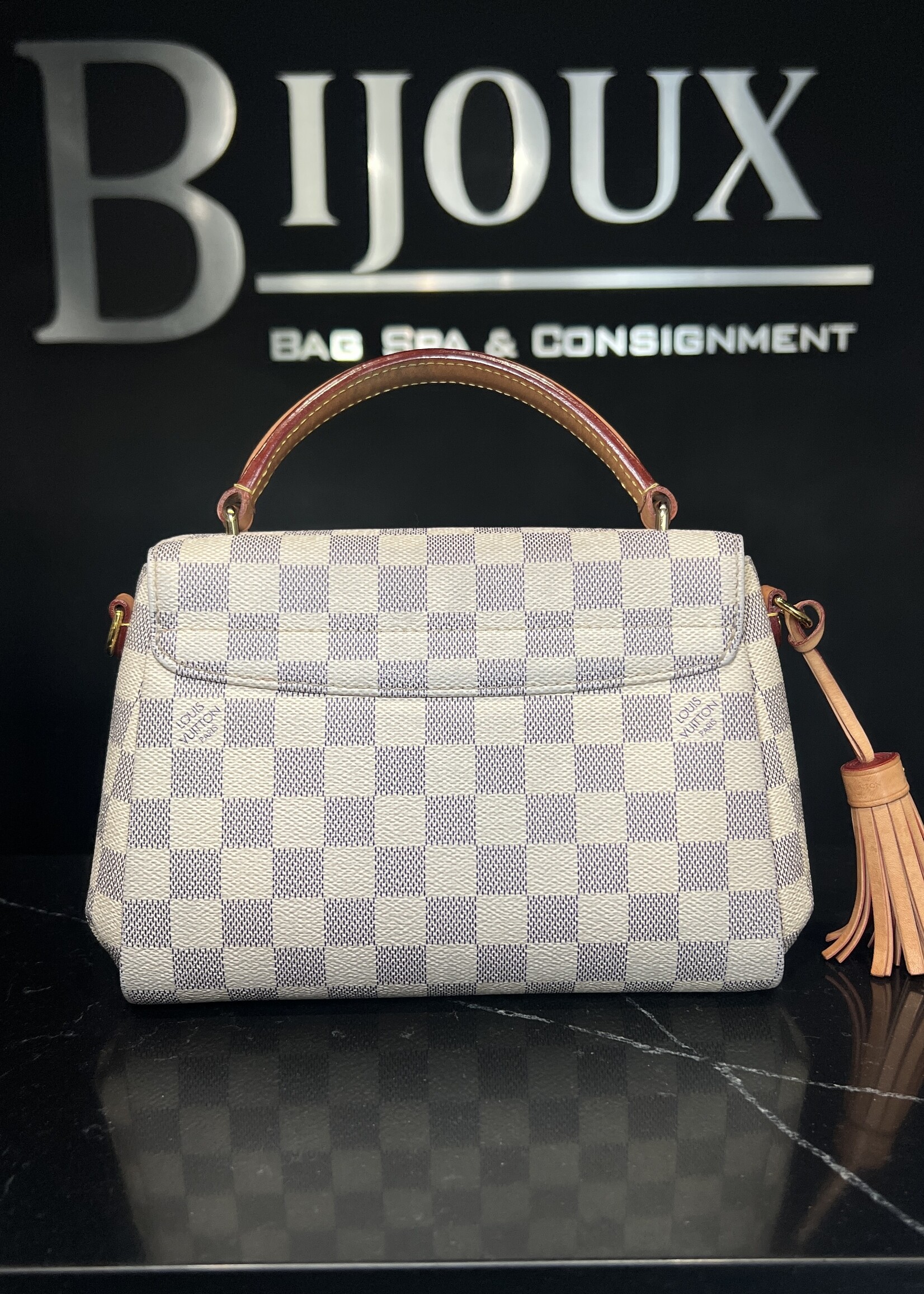 Louis Vuitton Louis Vuitton Damier Azur Croisette Satchel