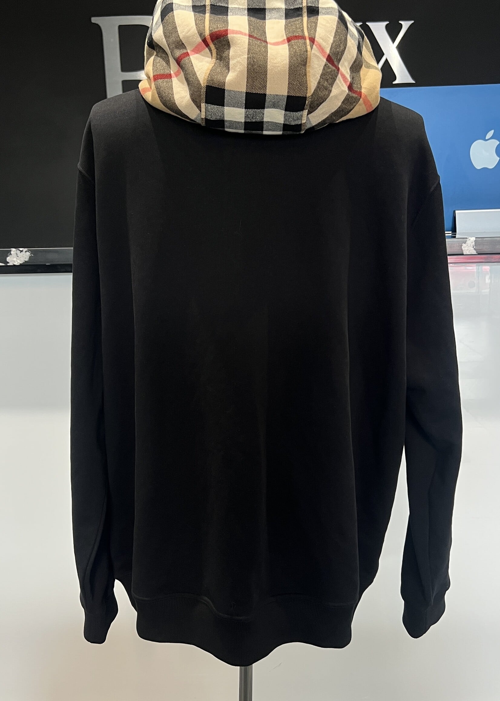 Burberry Burberry Check Pattern Zip Up Hoodie