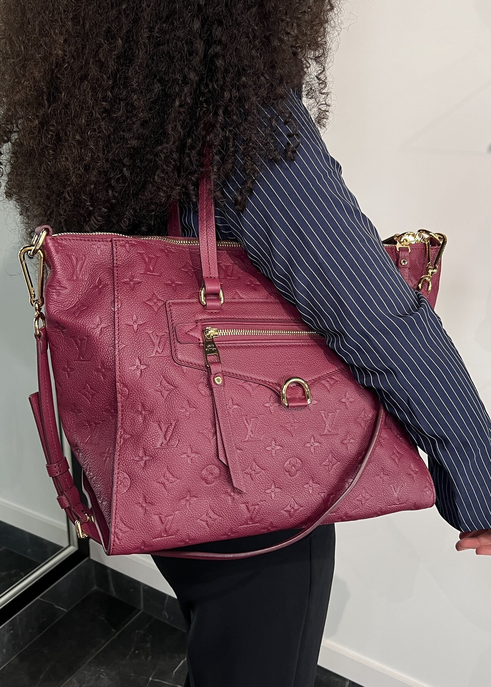 Louis Vuitton Louis Vuitton Burgundy  Monogram Lumineuse GM