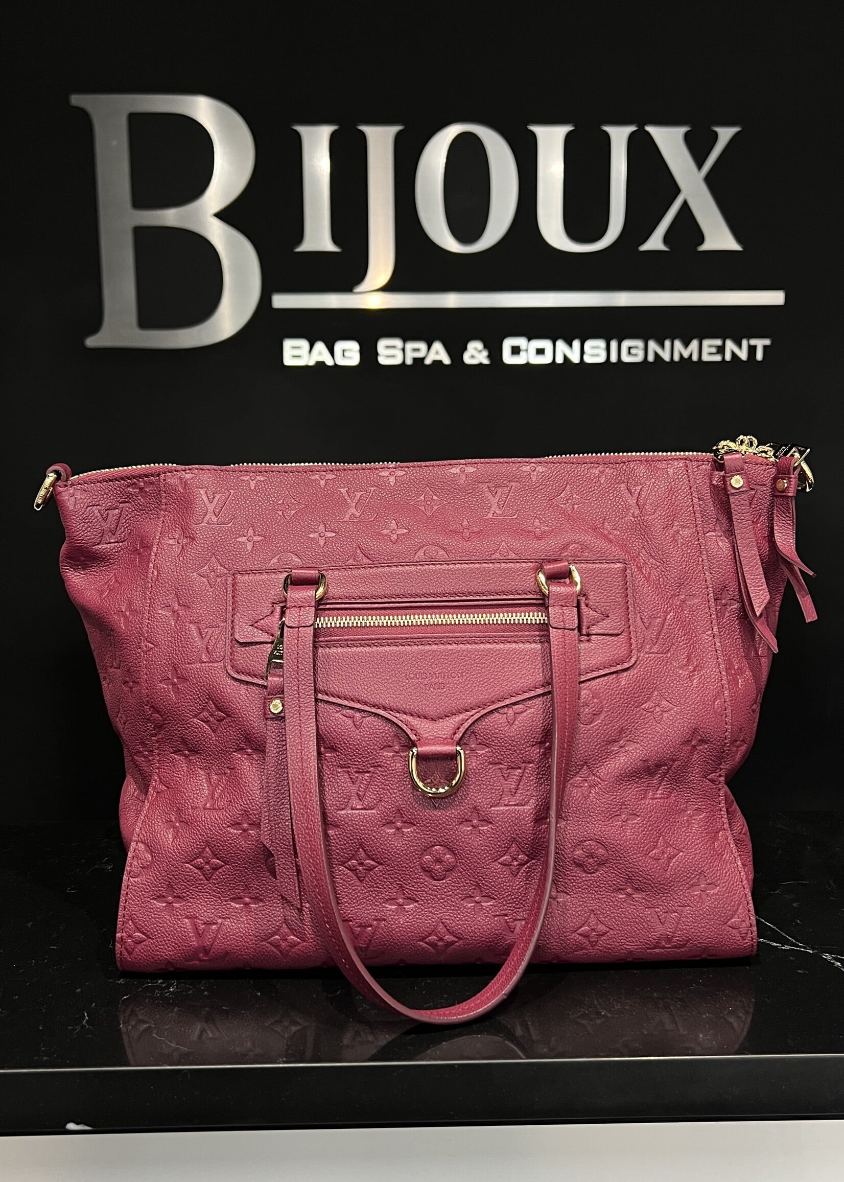 Louis Vuitton Louis Vuitton Burgundy  Monogram Lumineuse GM