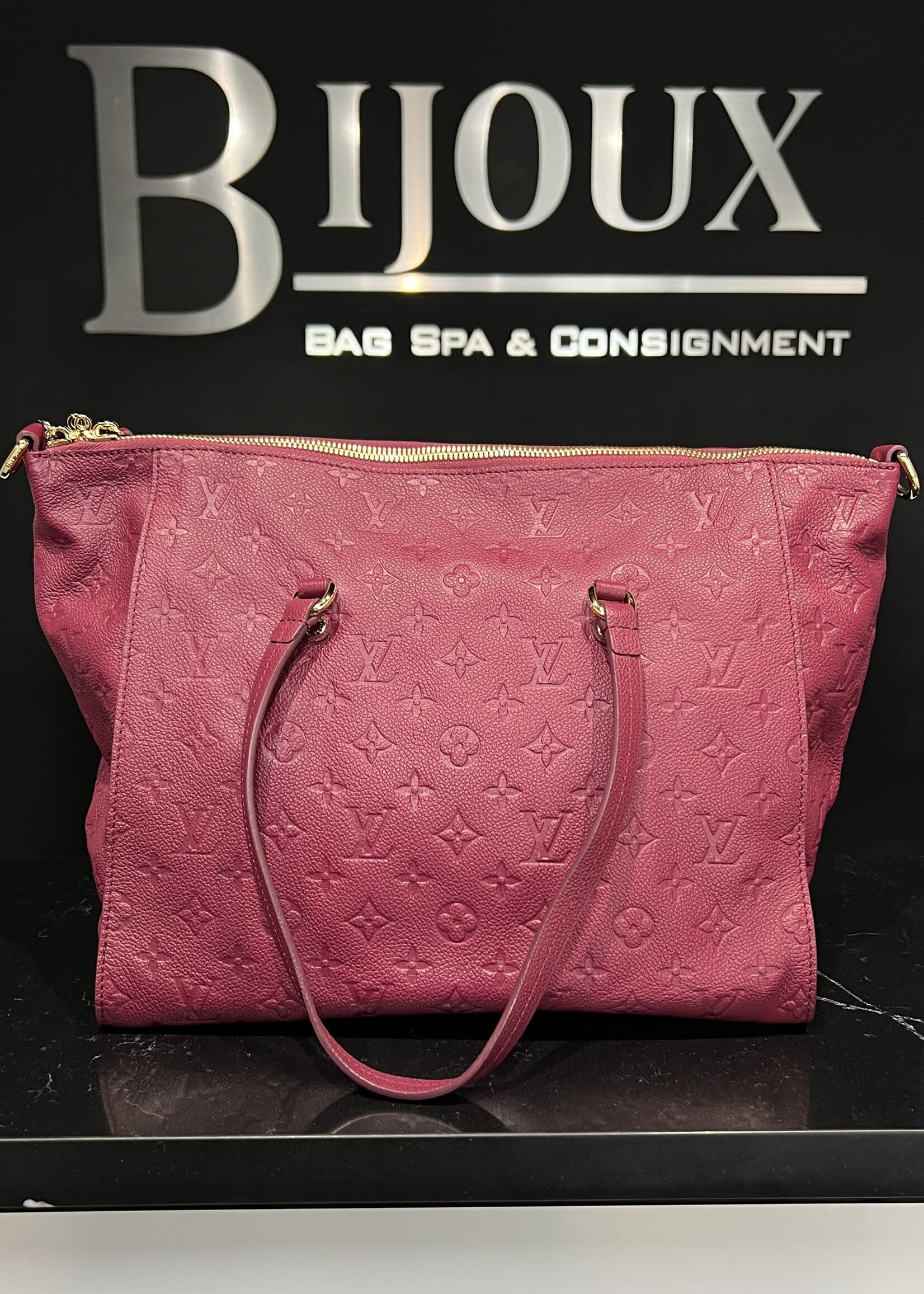 Louis Vuitton Louis Vuitton Burgundy  Monogram Lumineuse GM