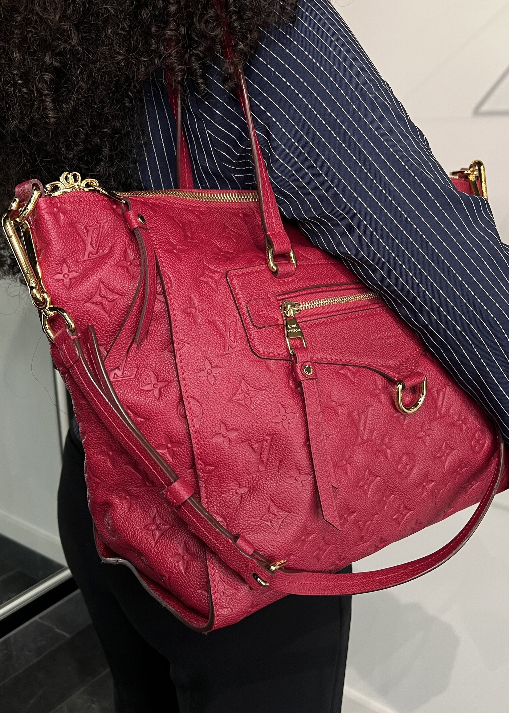 Louis Vuitton Louis Vuitton Red Monogram Lumineuse GM