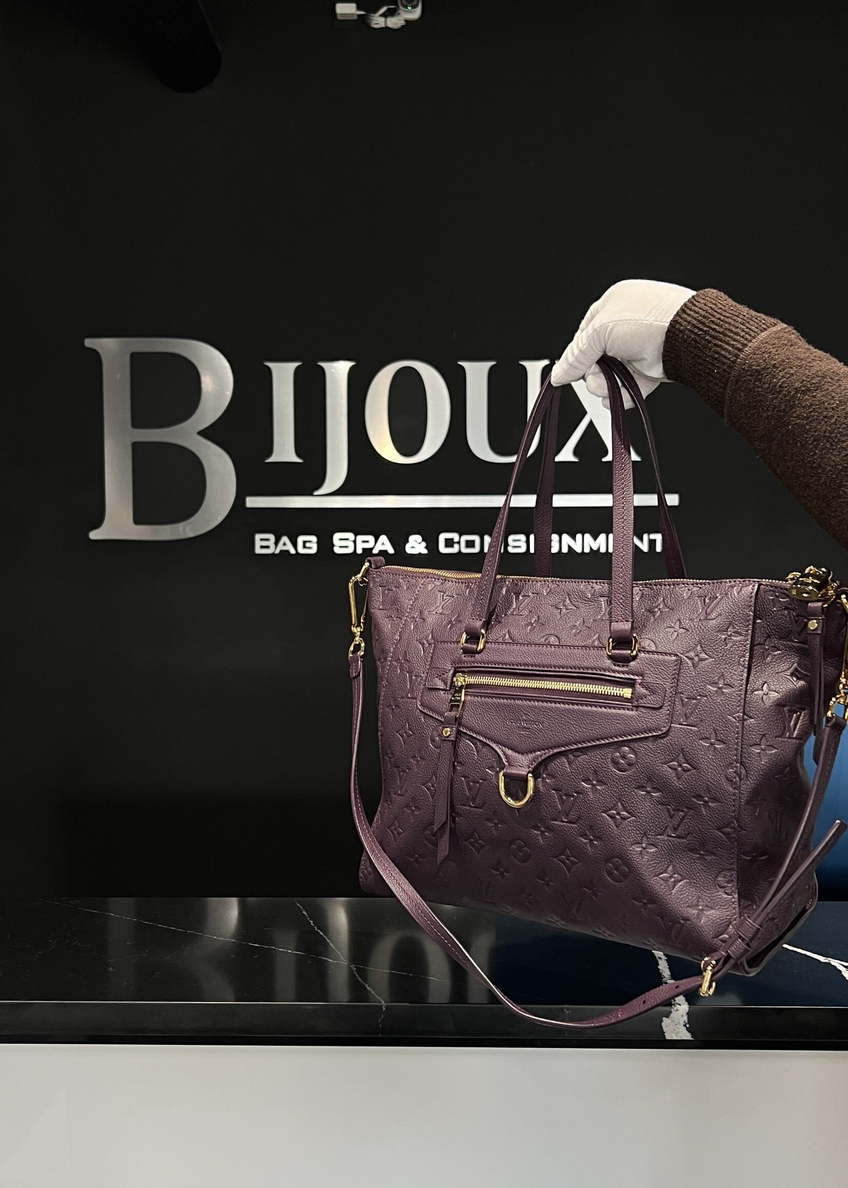 Louis Vuitton Louis Vuitton Purple Monogram Lumineuse GM