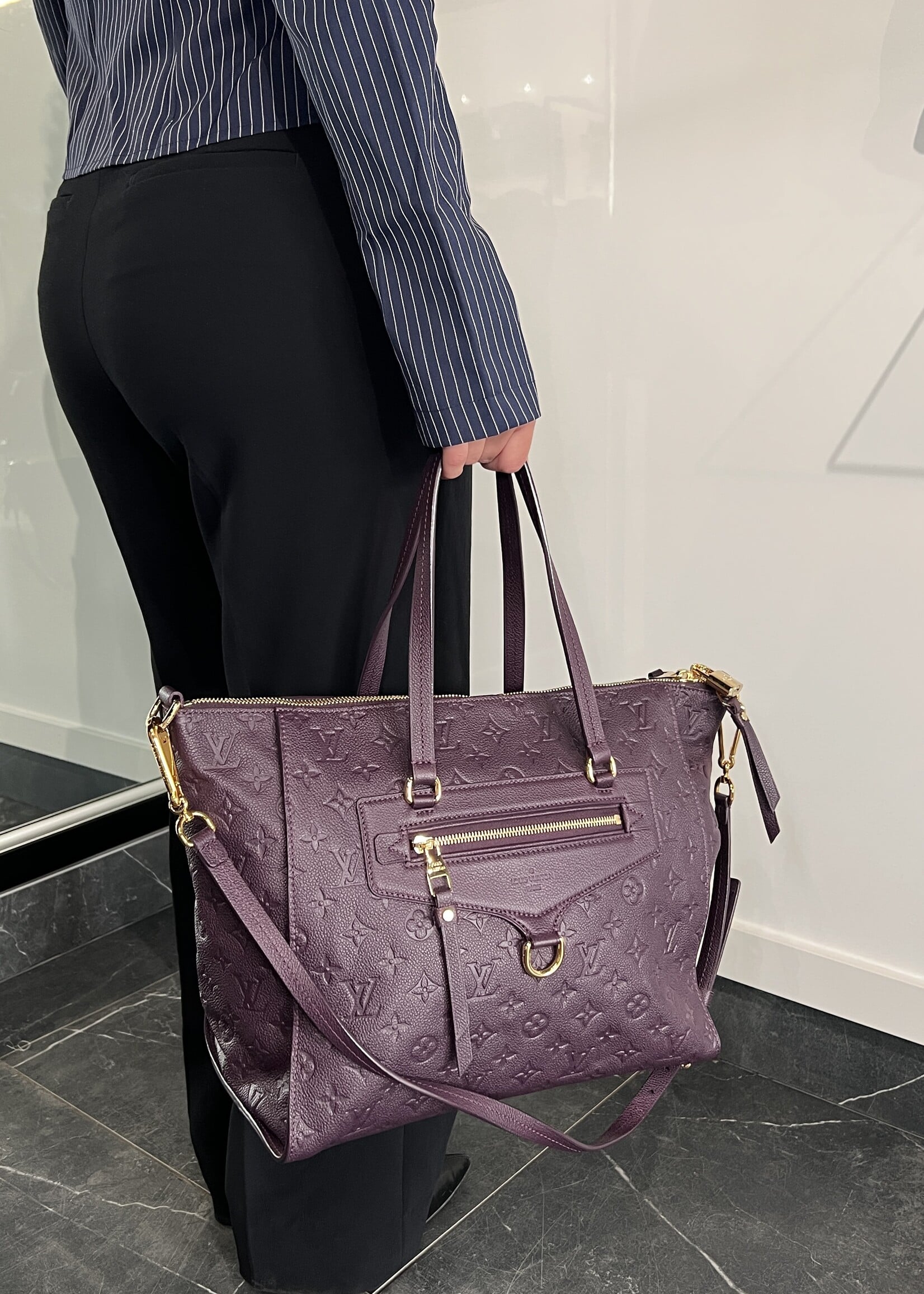 Louis Vuitton Louis Vuitton Purple Monogram Lumineuse GM