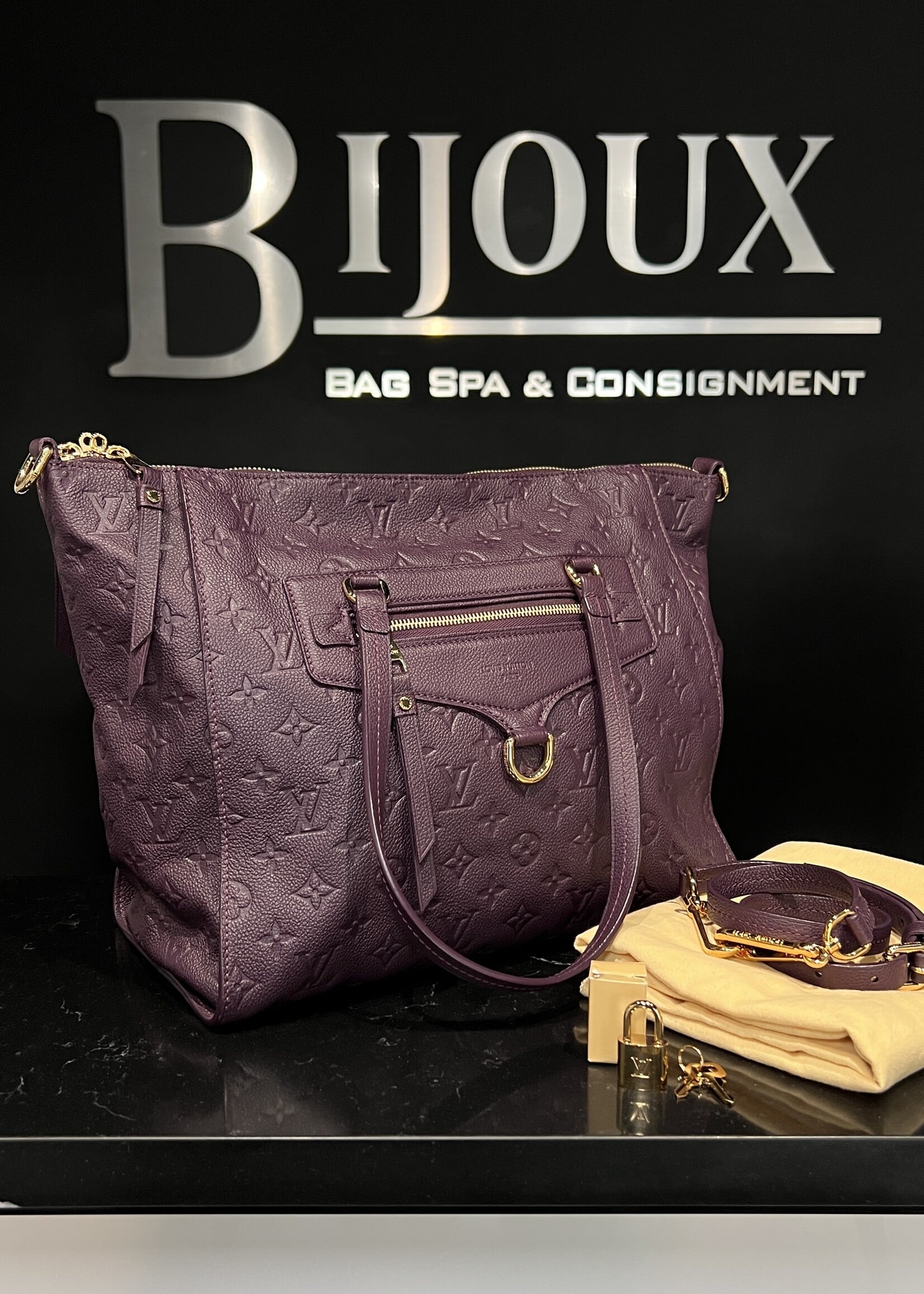 Louis Vuitton Louis Vuitton Purple Monogram Lumineuse GM