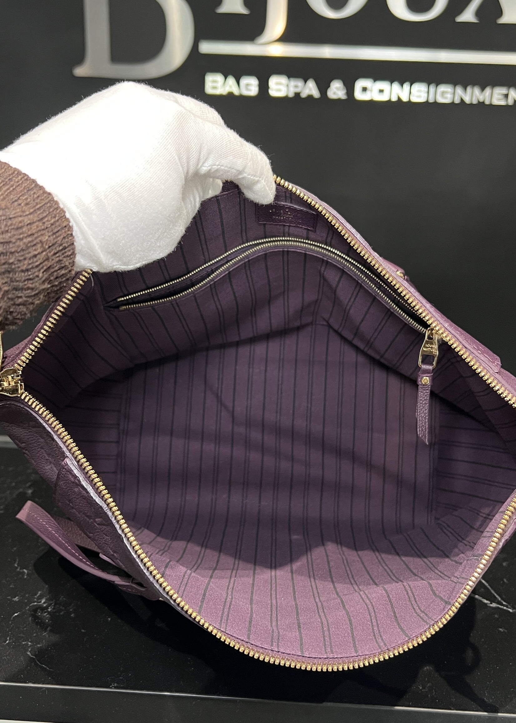 Louis Vuitton Louis Vuitton Purple Monogram Lumineuse GM