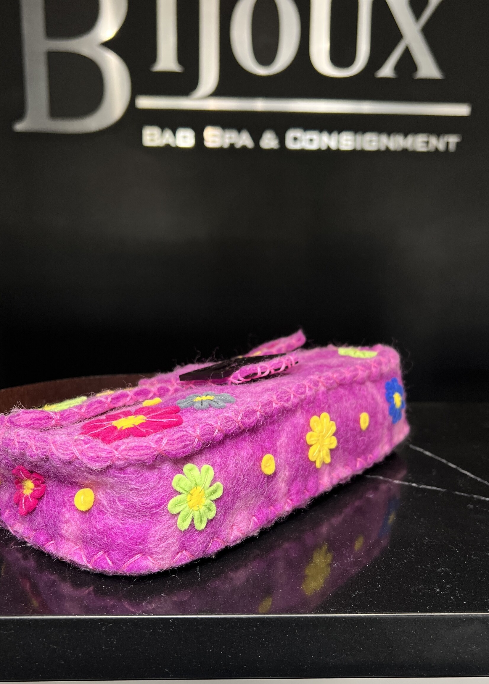 Fendi Fendi Baguette Floral Pink Bag