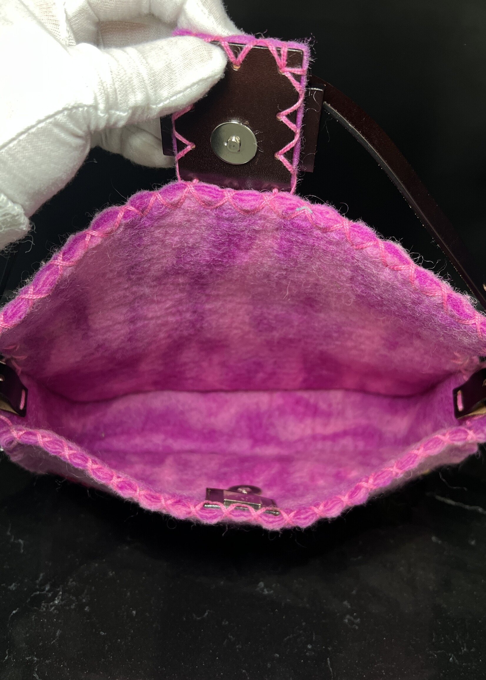 Fendi Fendi Baguette Floral Pink Bag