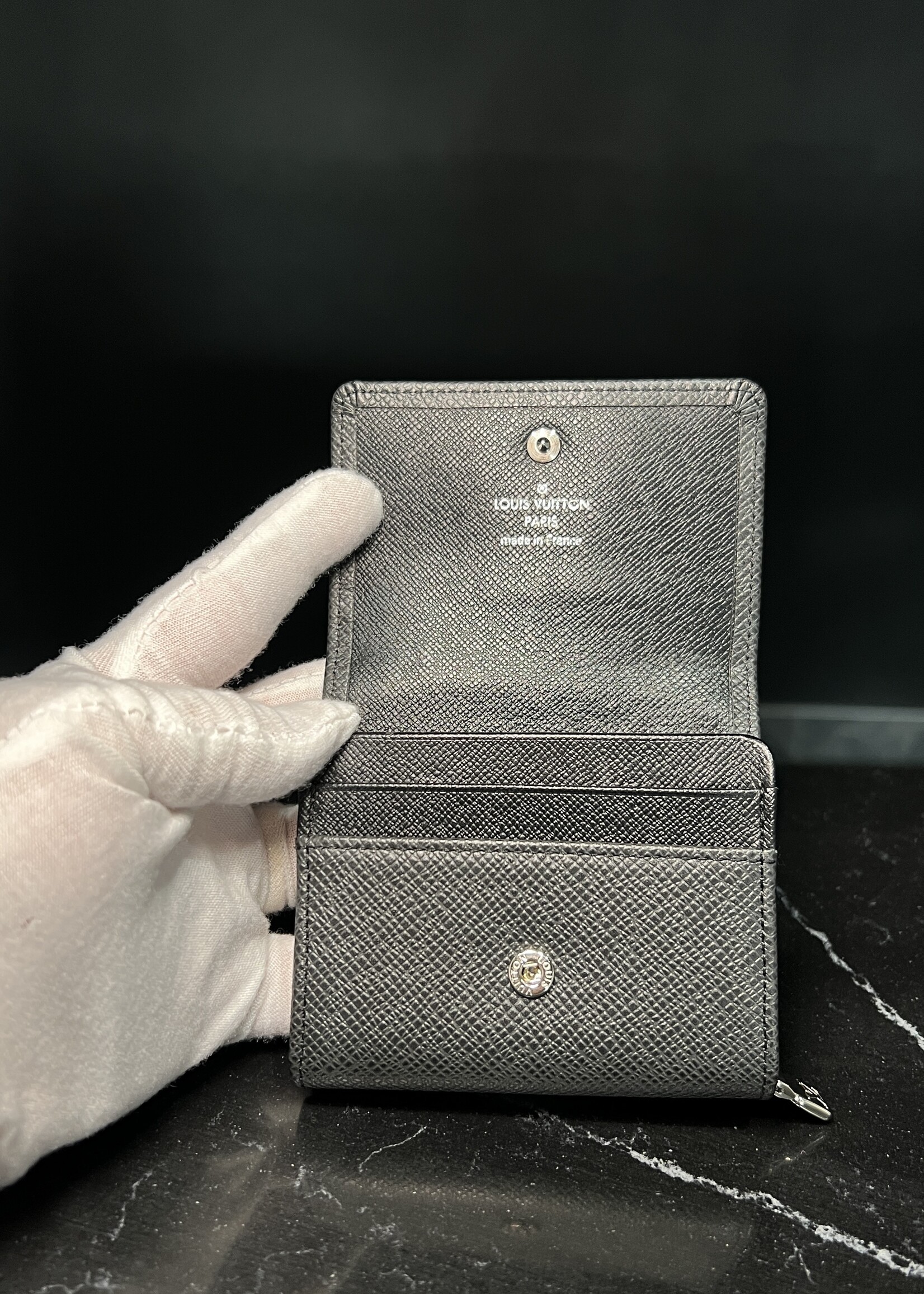 Louis Vuitton Louis Vuitton Taiga Serguei Wallet
