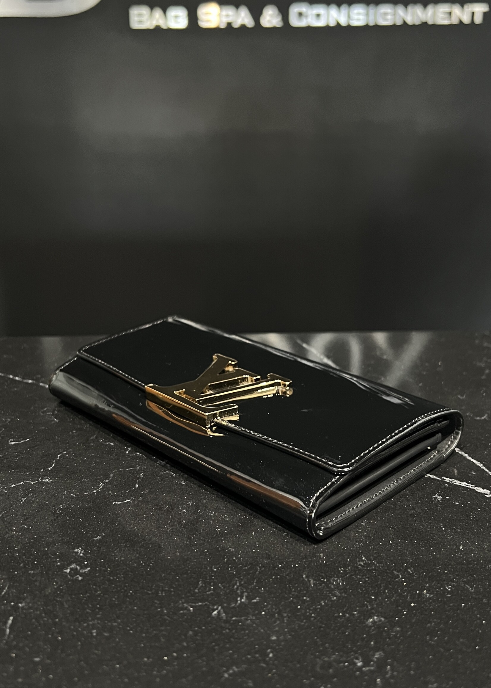 Louis Vuitton Louis Vuitton Patent Louise Wallet