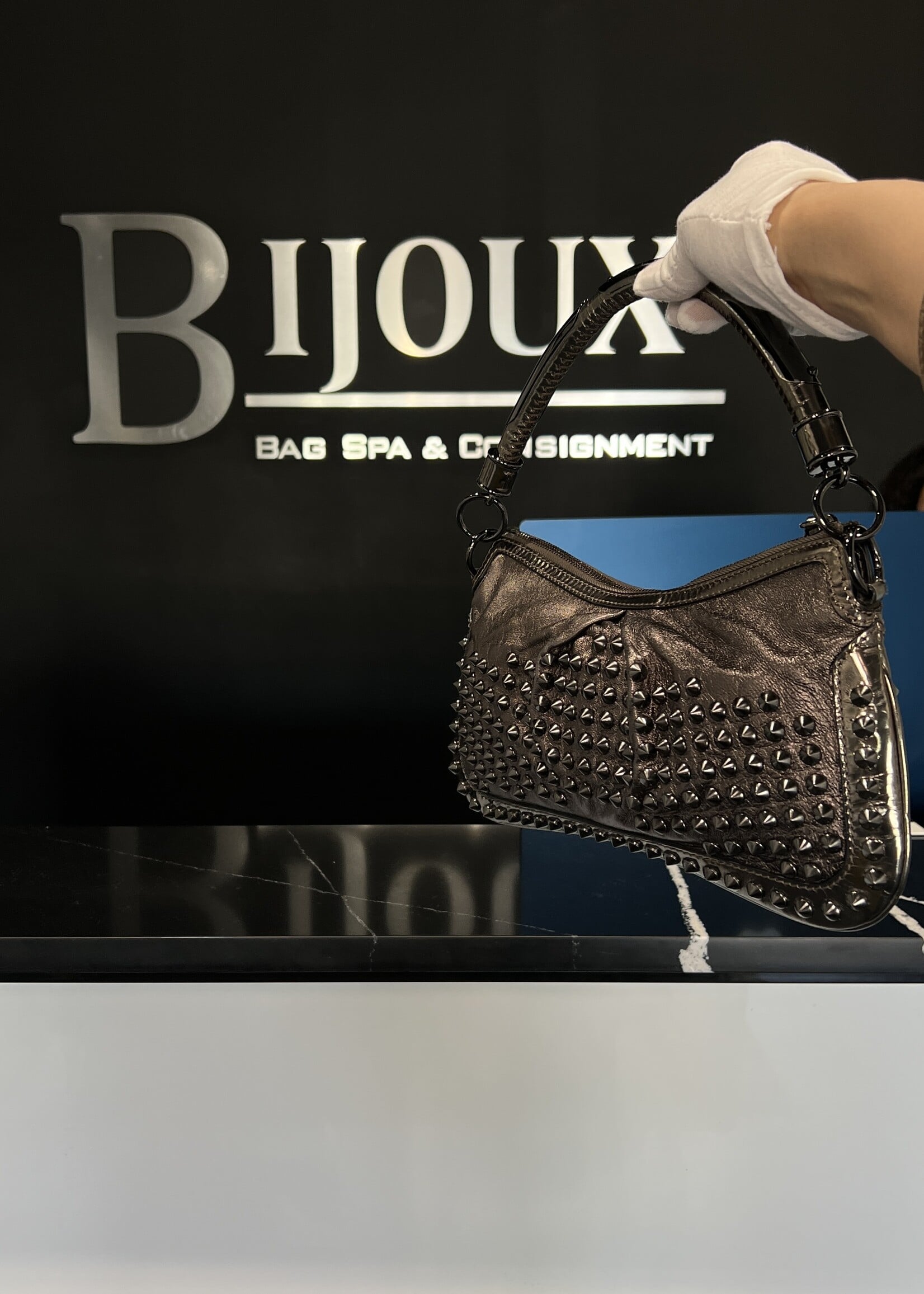 Burberry Burberry Studded Leather Shoulder