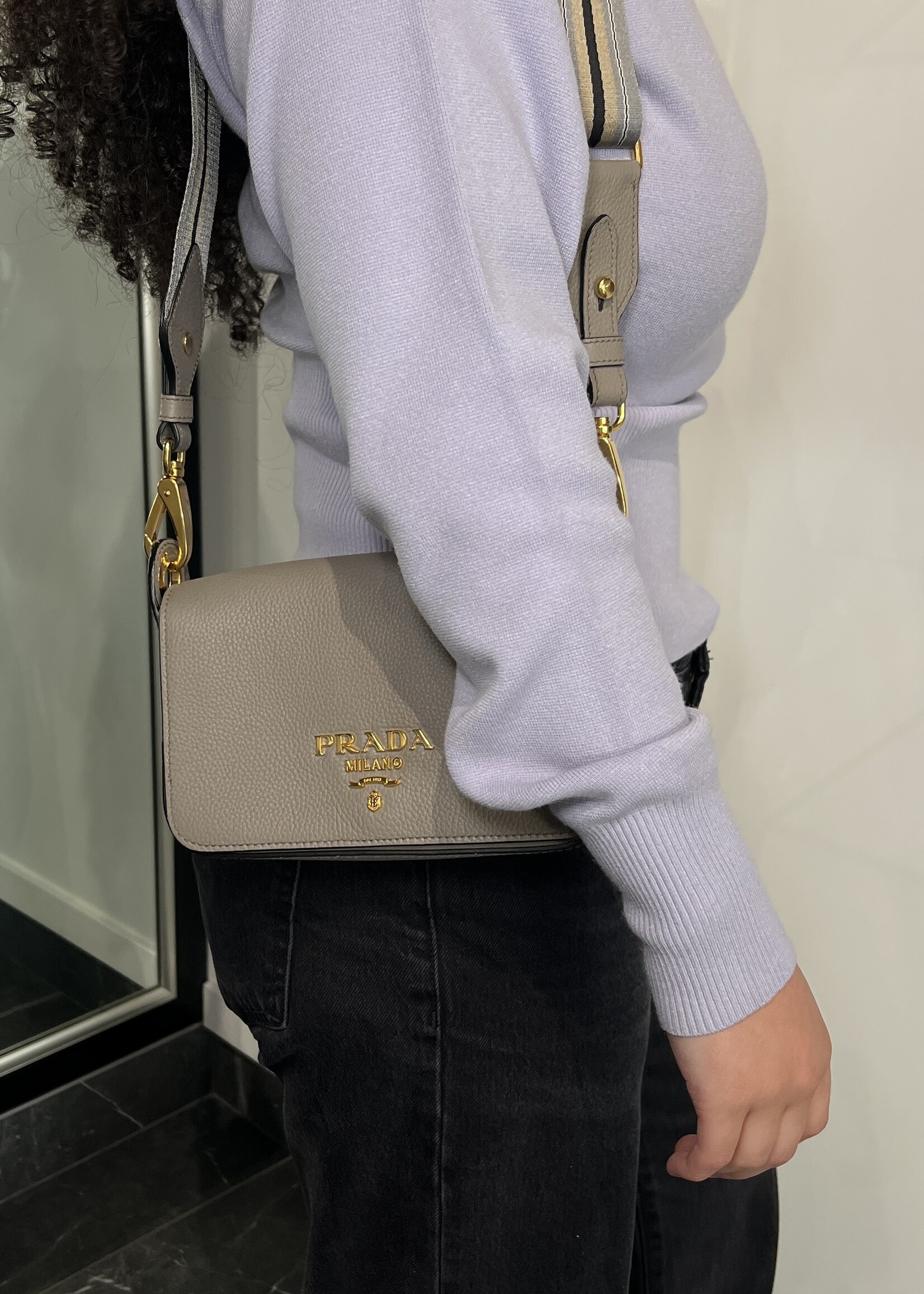 Prada Prada Vitello Phenix Crossbody