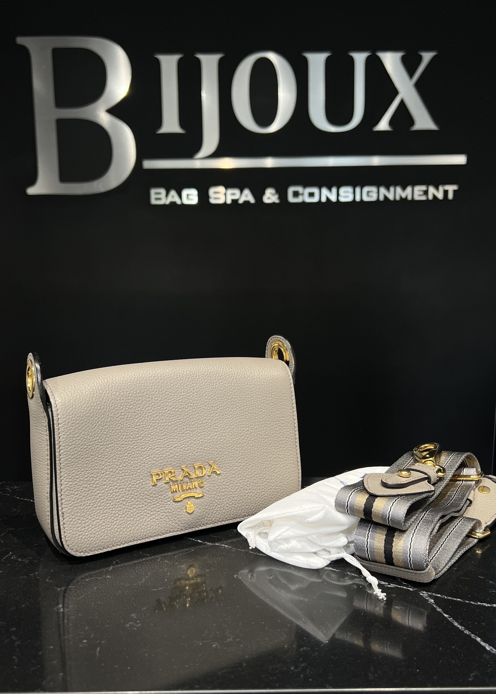 Prada Prada Vitello Phenix Crossbody