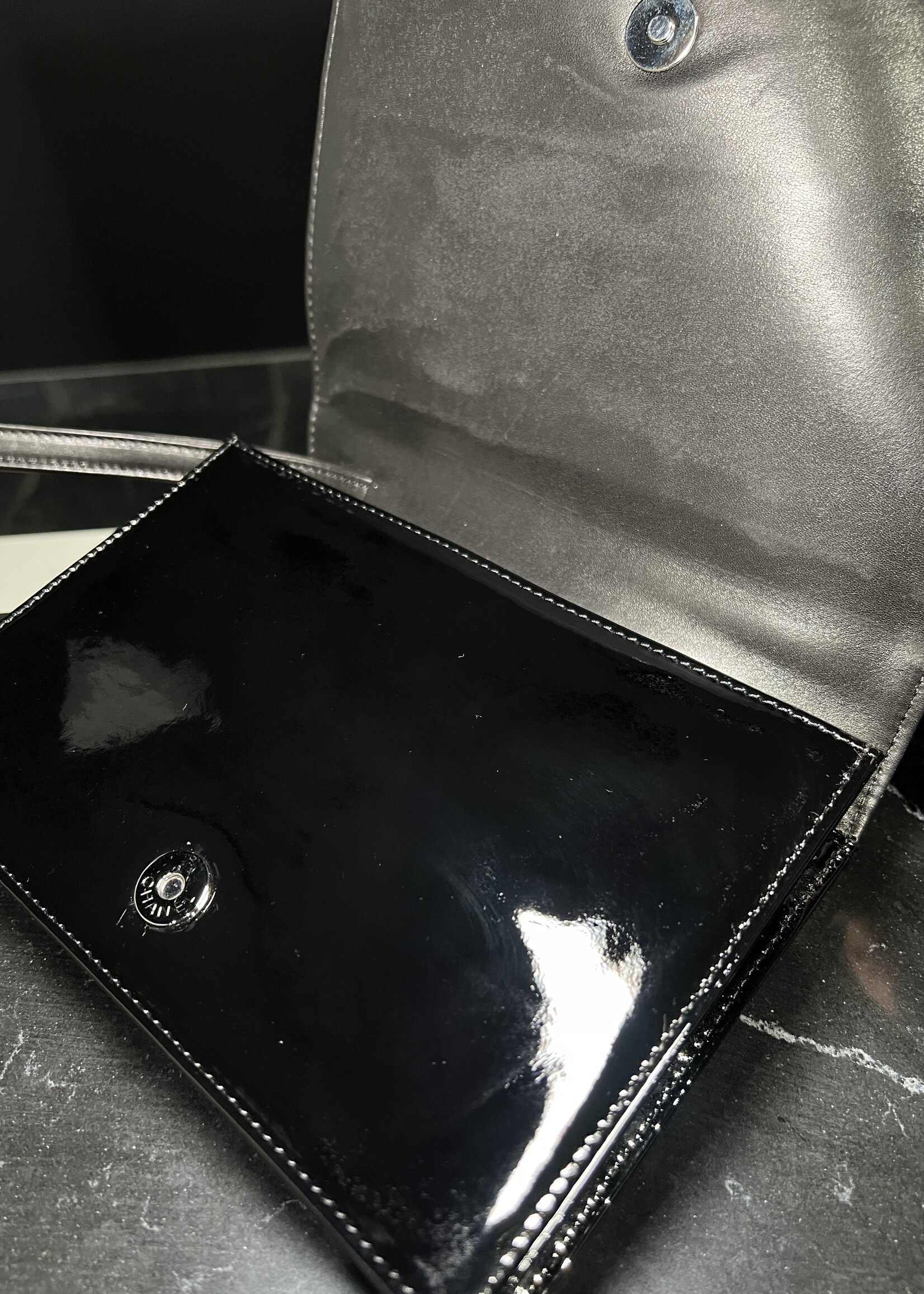 Chanel Chanel Patent N5 Clutch